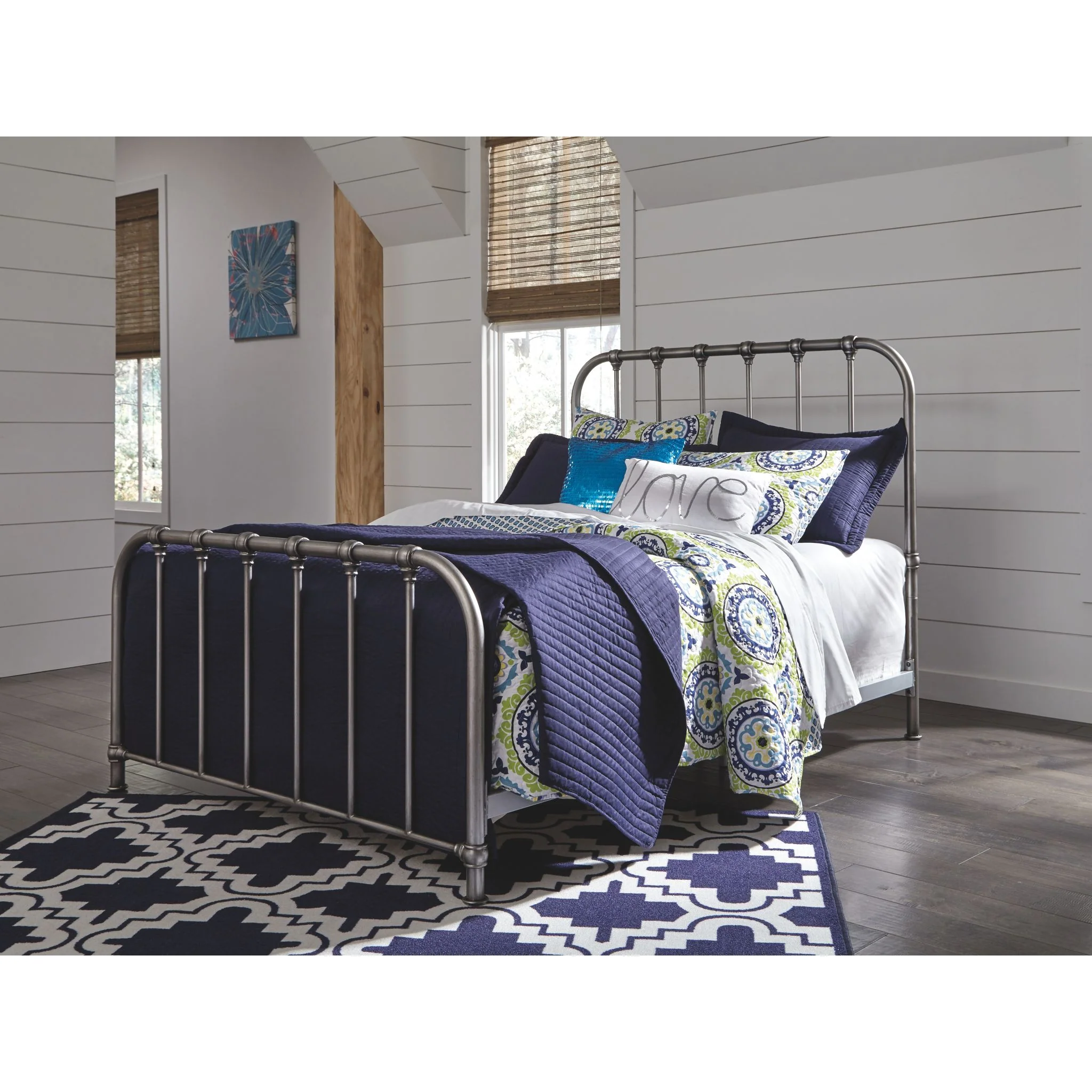 Nashburg Full Metal Bed - Image 8