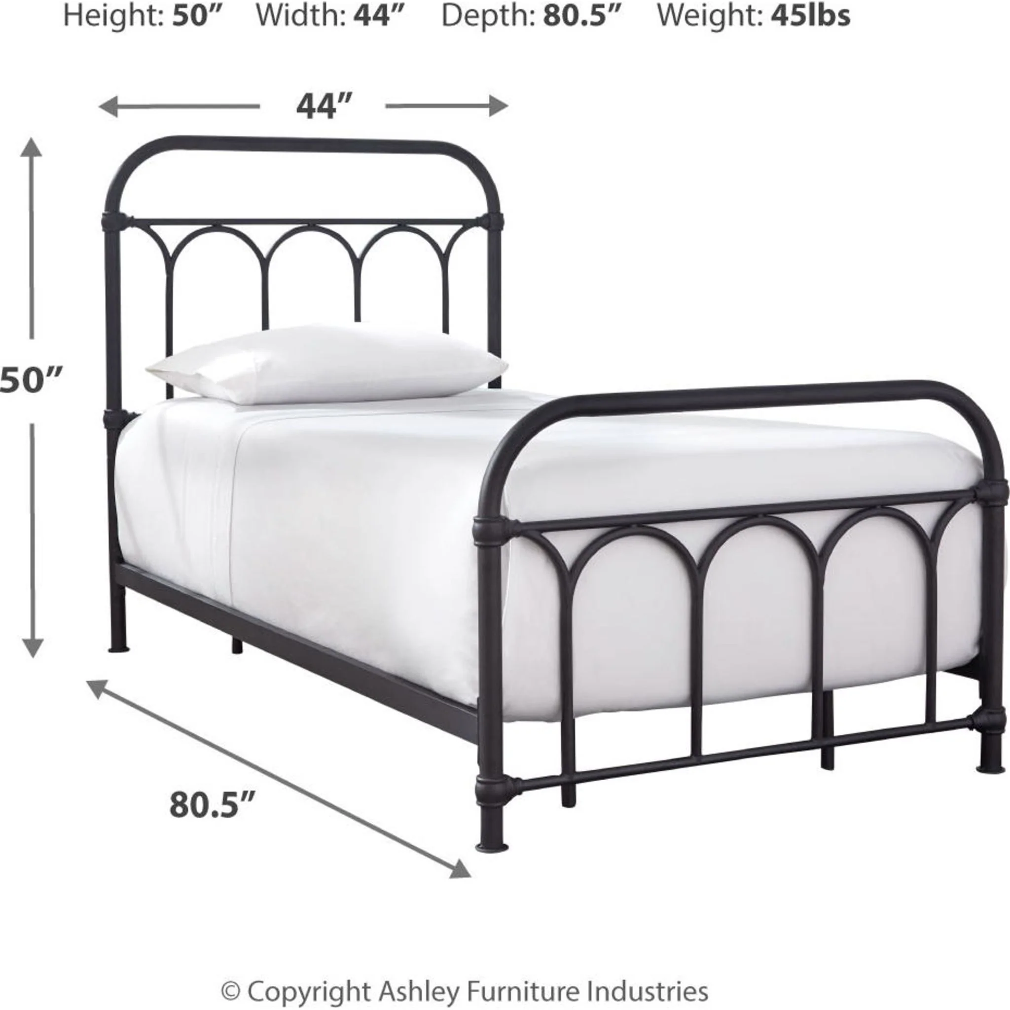 Nashburg Metal Bed - Image 11