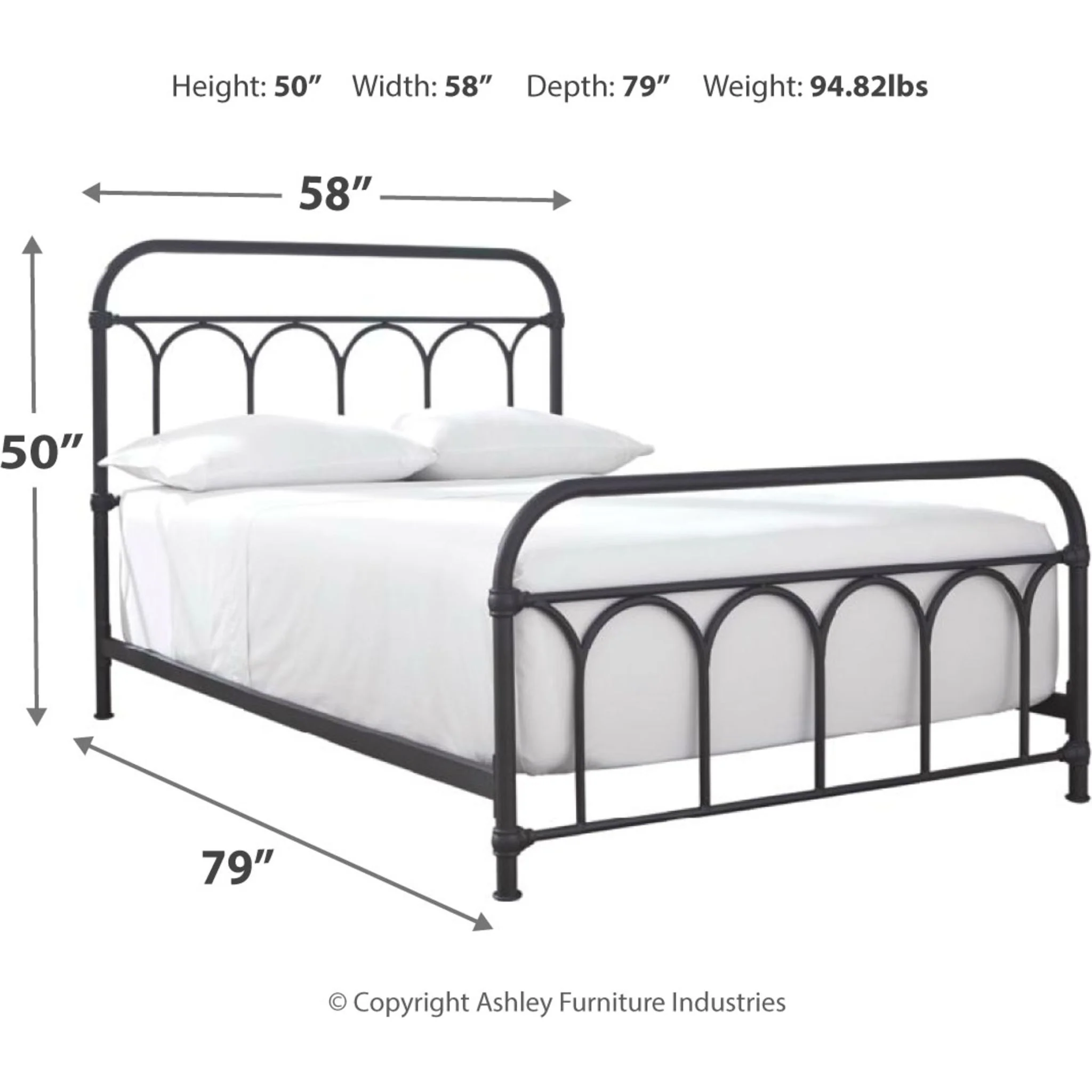 Nashburg Metal Bed - Image 16