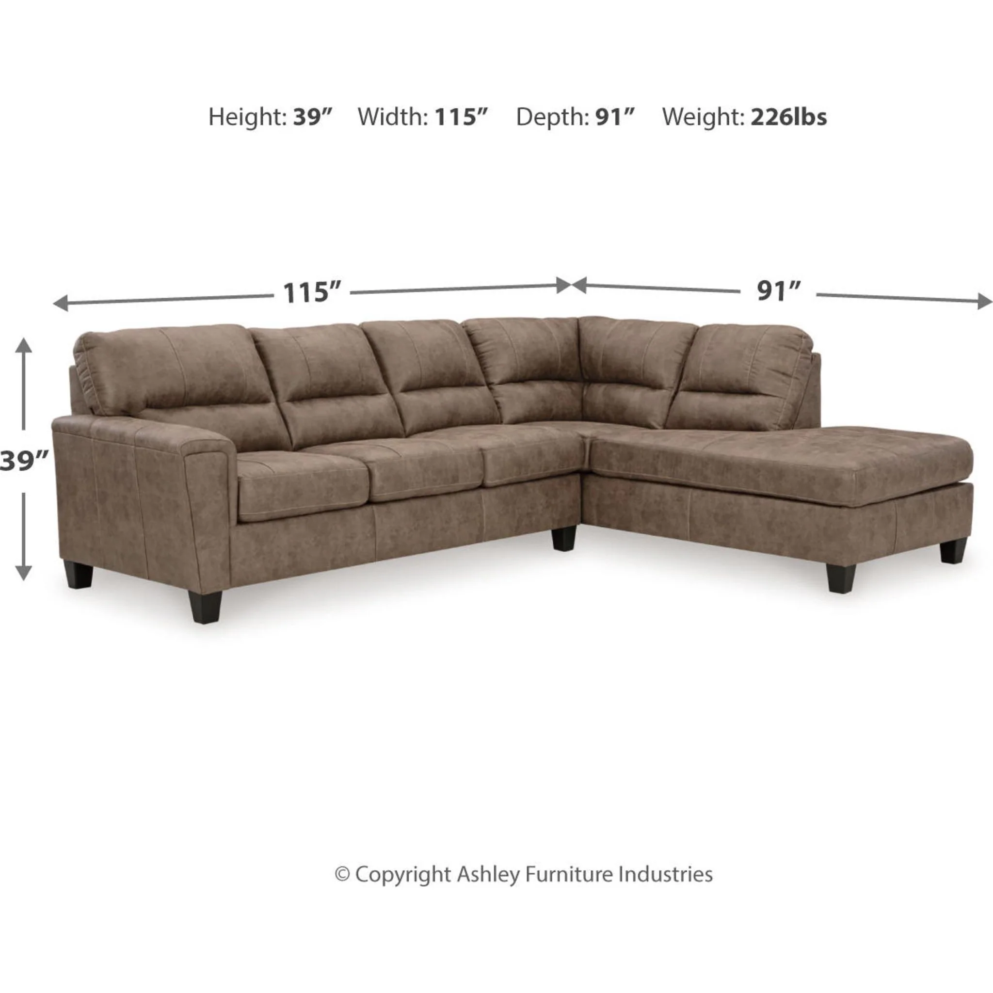 Navi 2 Piece Sectional - Image 5
