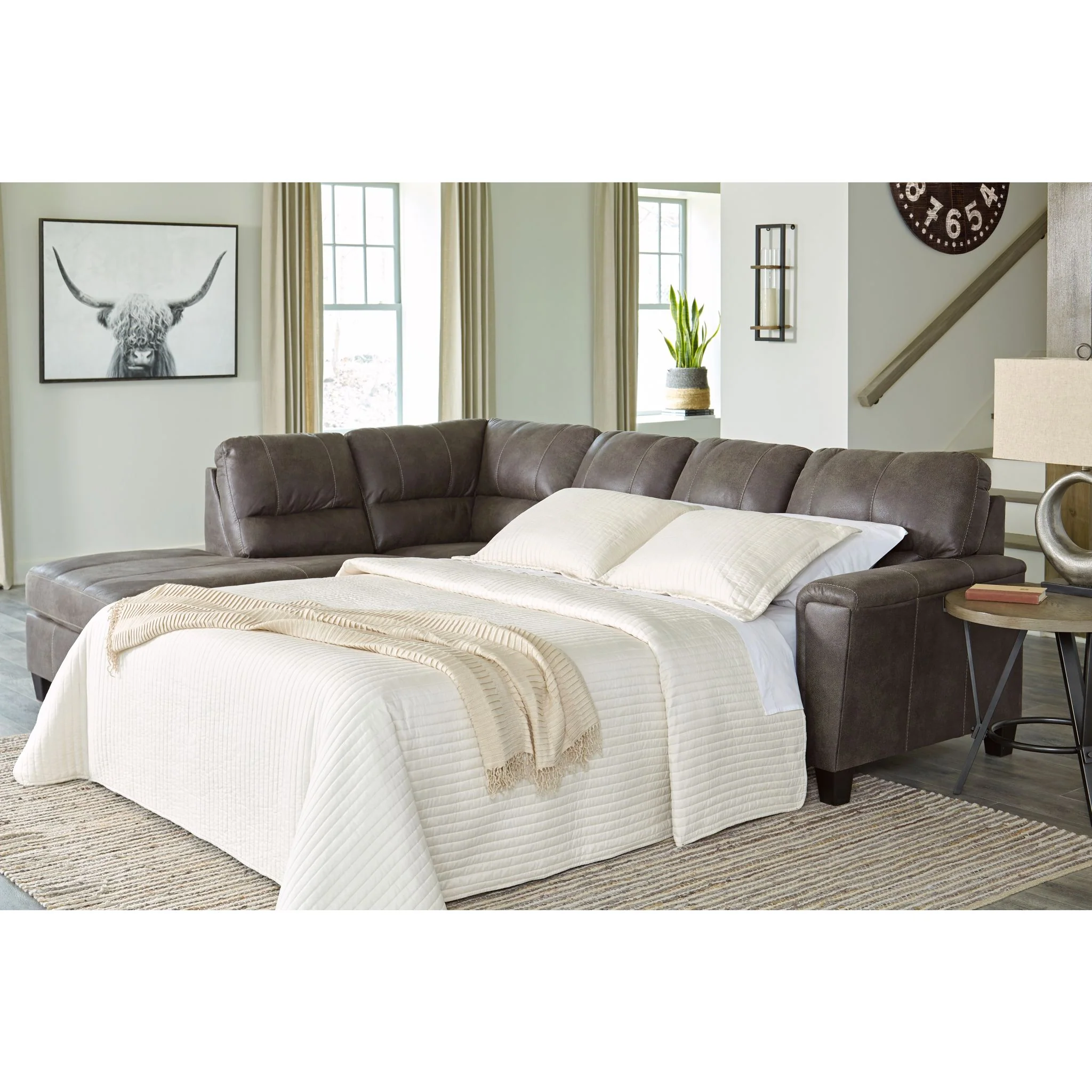 Navi 2 Piece Sleeper Sectional with Chaise - Image 4