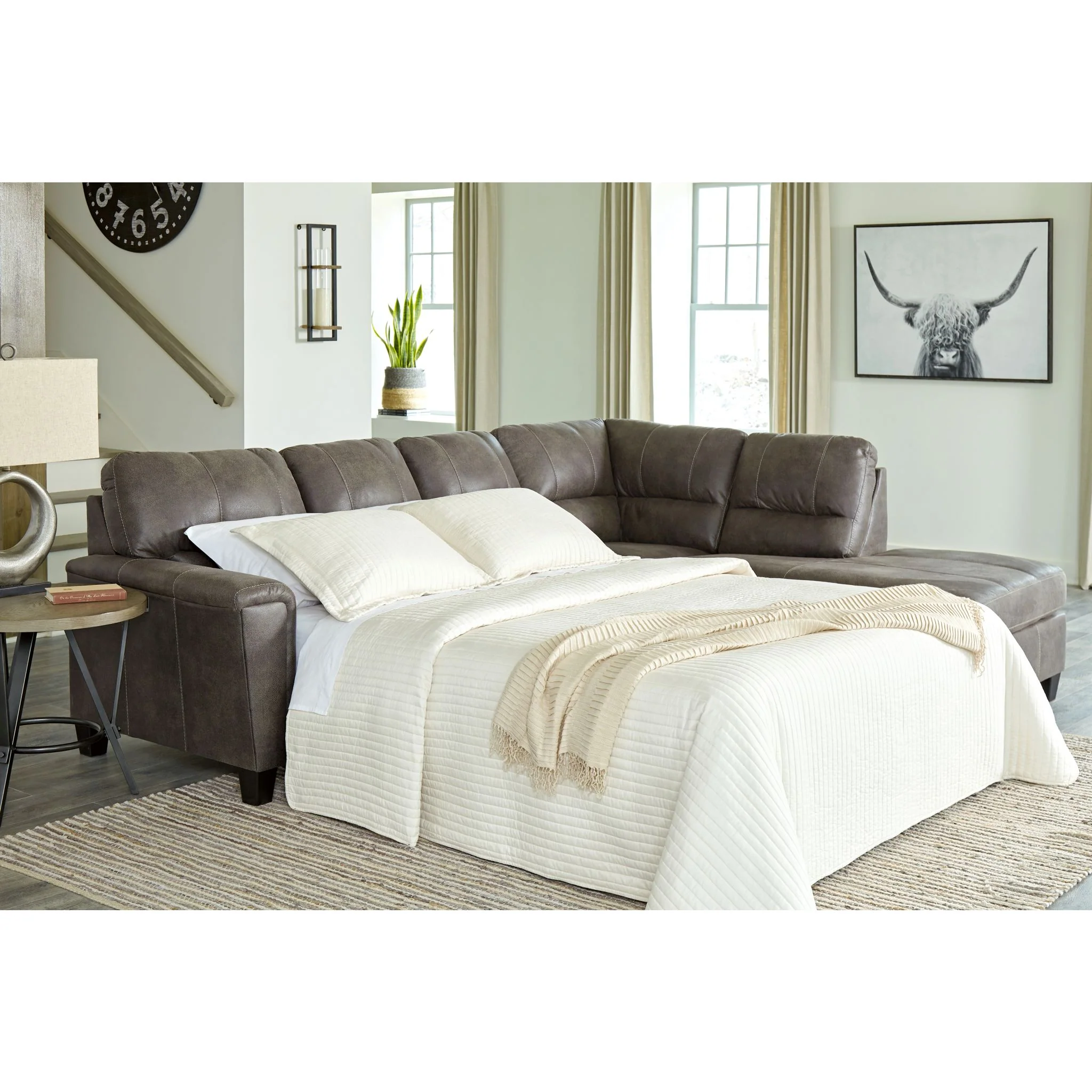 Navi 2 Piece Sleeper Sectional with Chaise - Image 3