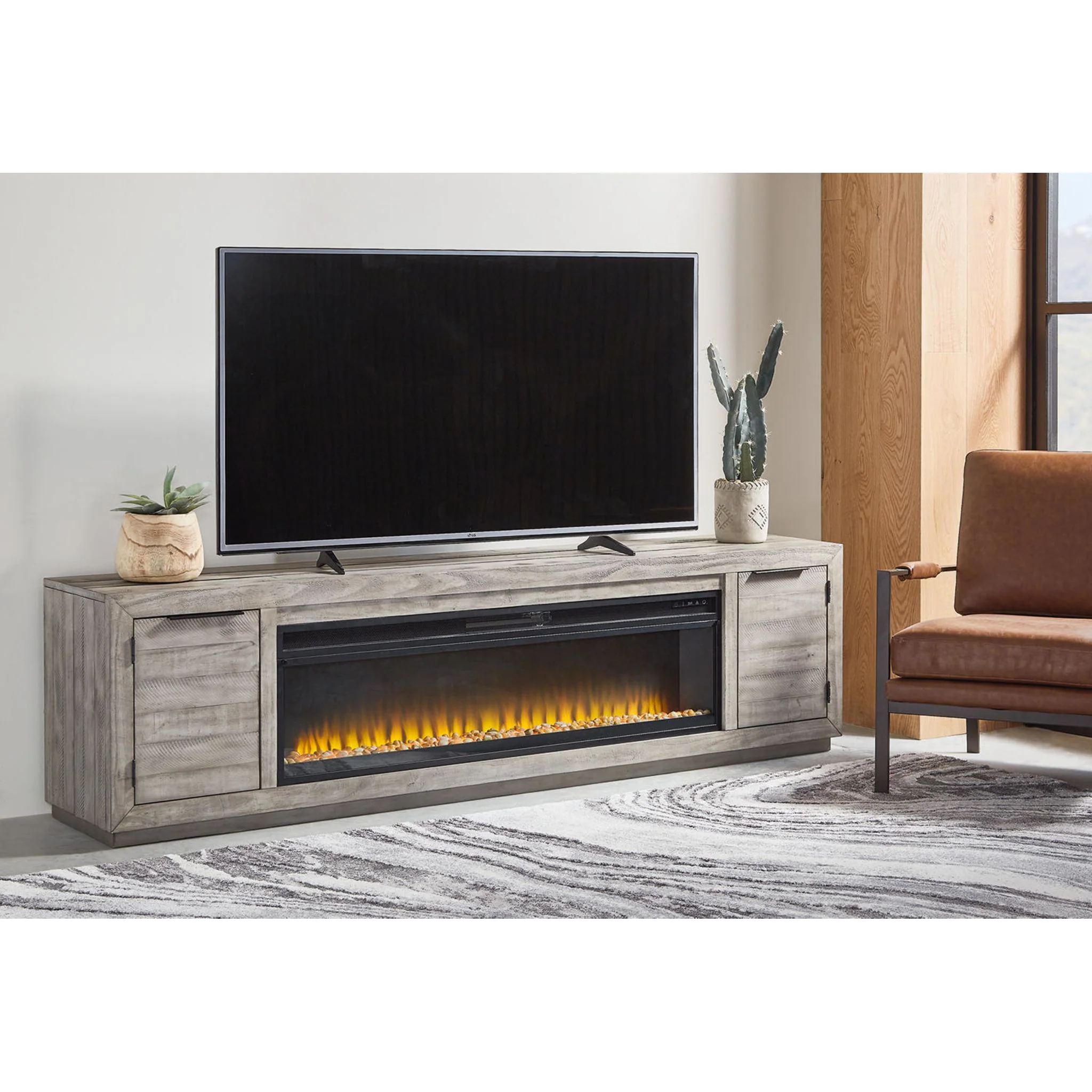 Naydell TV Stand with Fireplace - Image 2