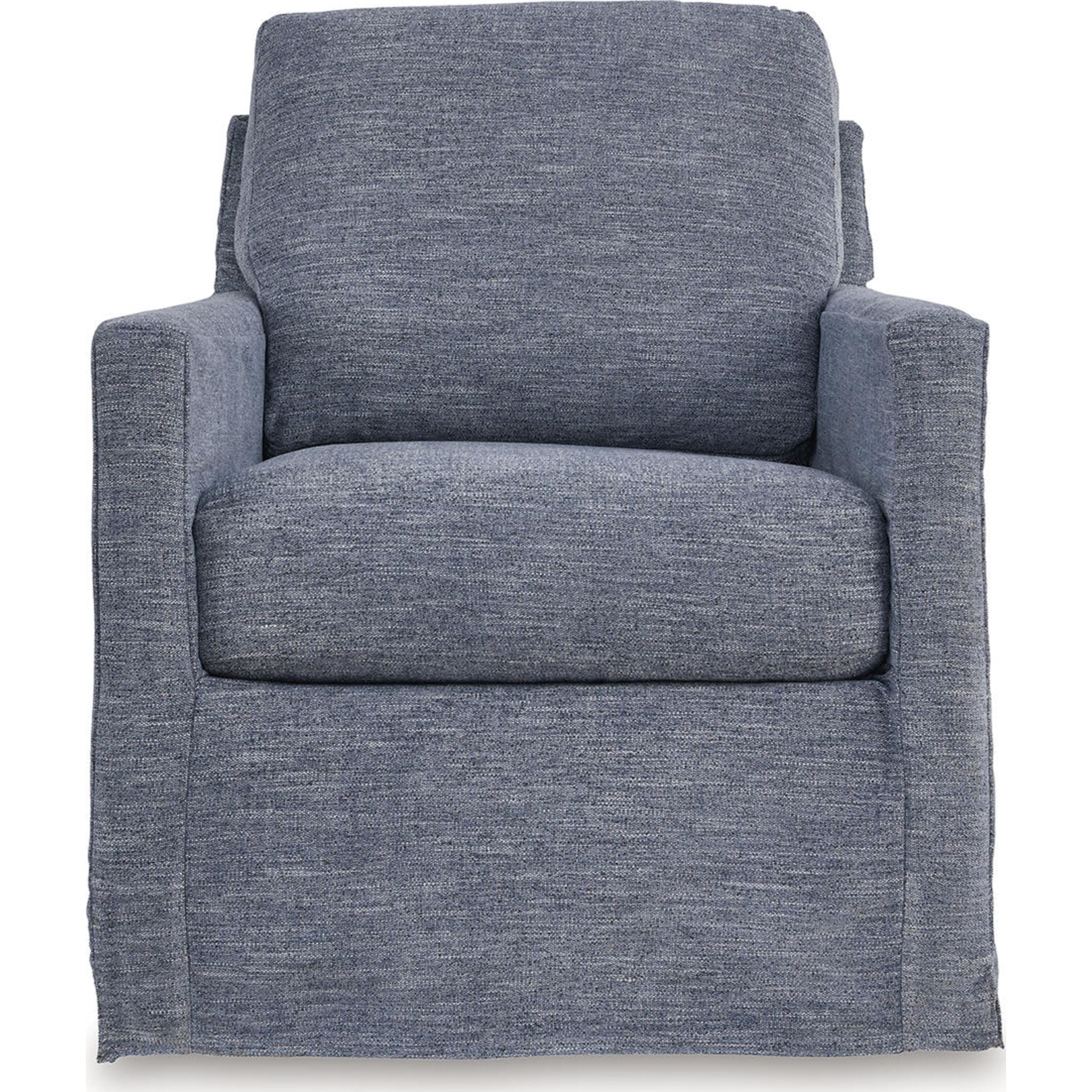 Nenana Next-Gen Nuvella Swivel Glider Accent Chair - Image 3