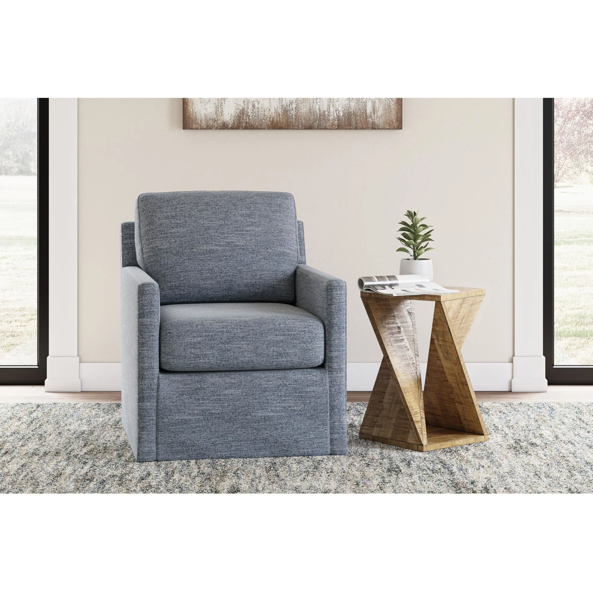 Nenana Next-Gen Nuvella Swivel Glider Accent Chair - Image 7