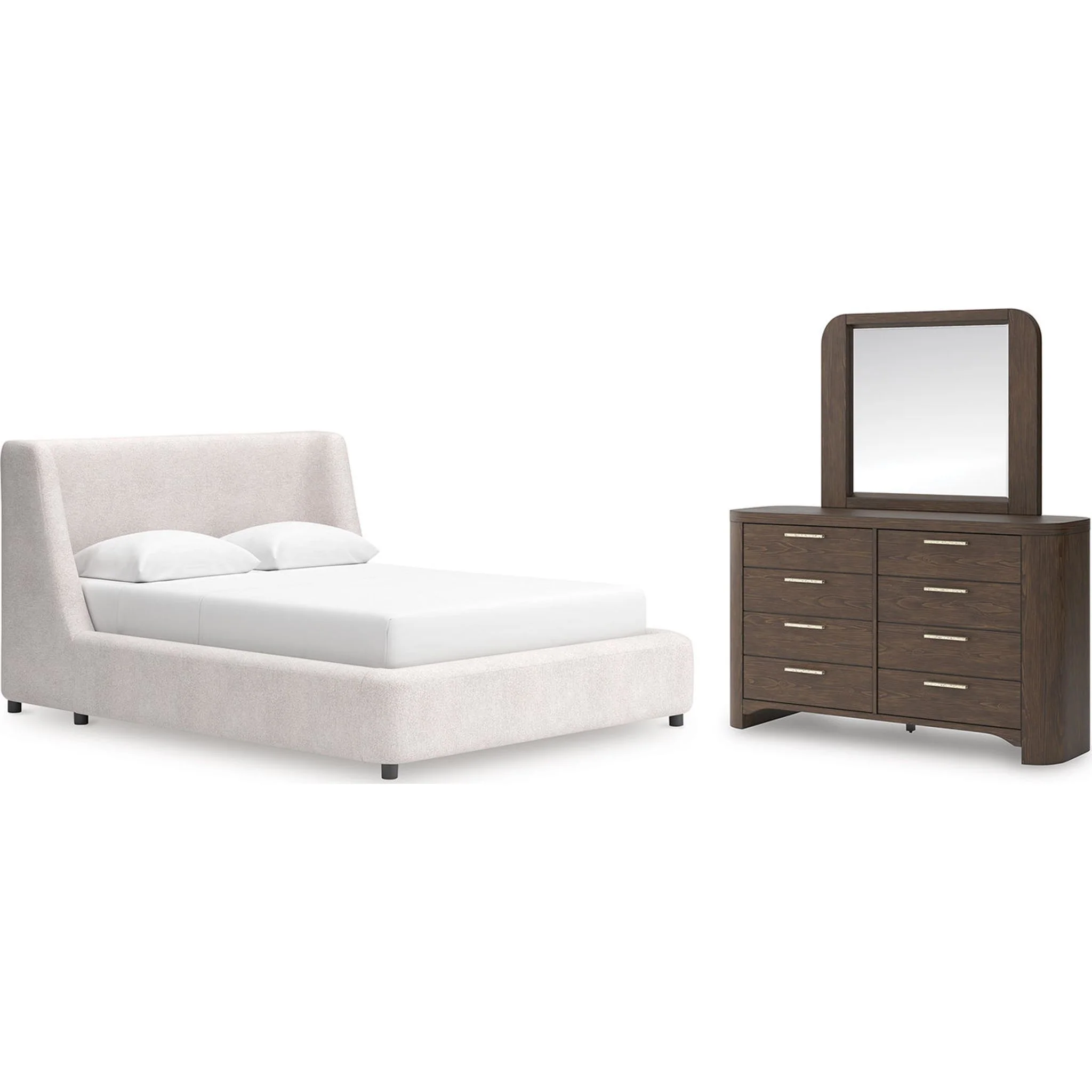 Neo-Exclusive 5 Piece Queen Upholstered Bedroom - Image 16