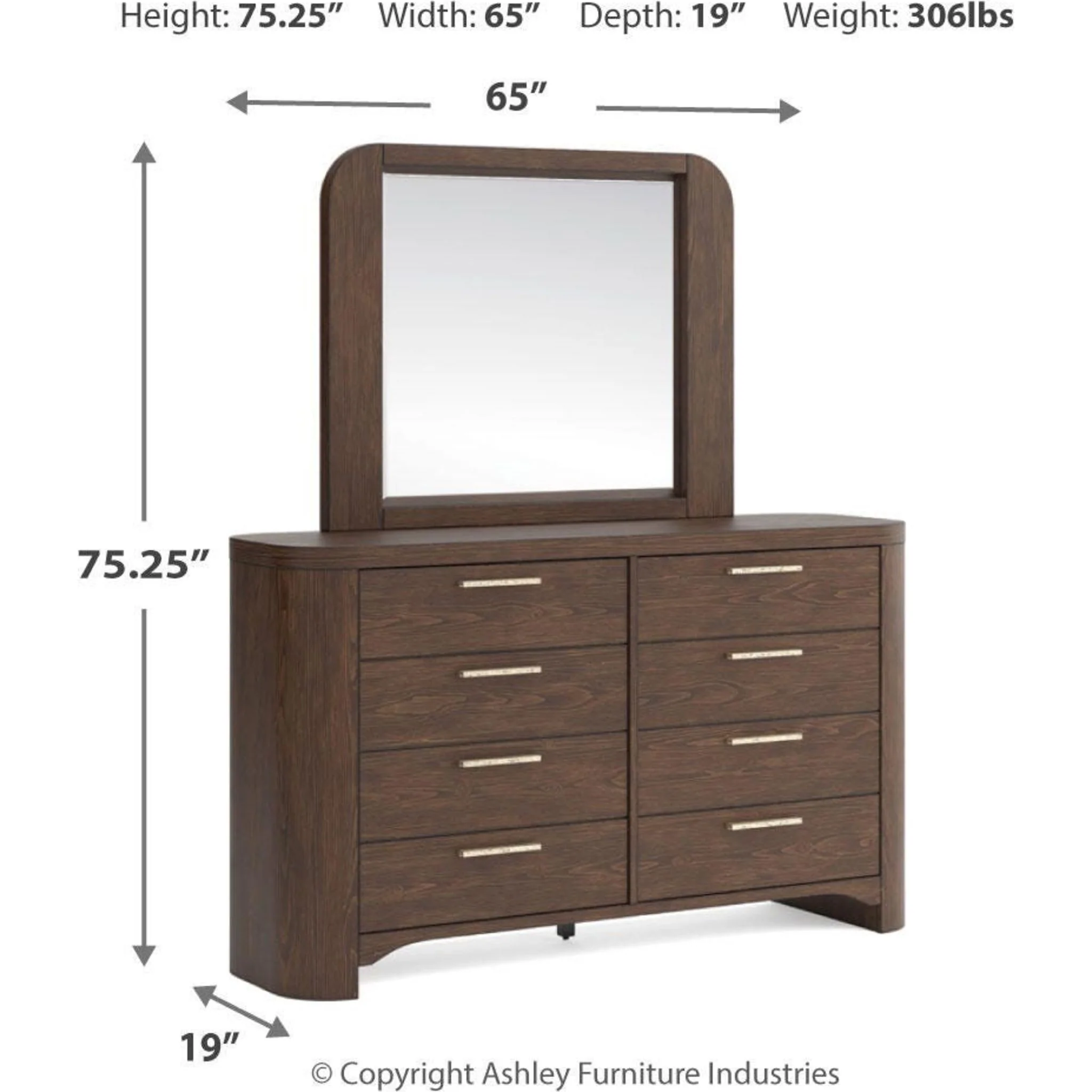 Neo-Exclusive Dresser and Mirror - Image 3