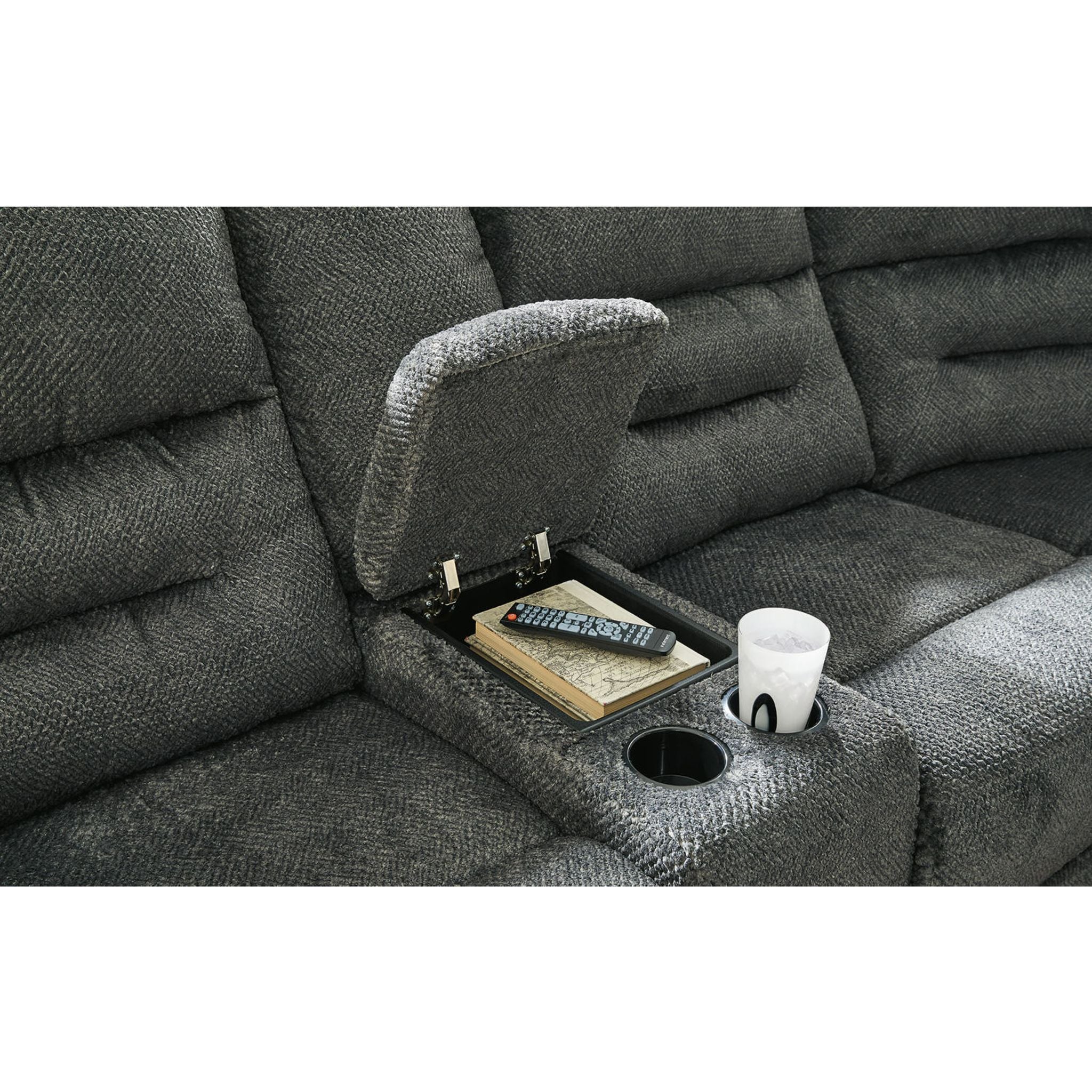 Nettington 3 Piece Power Reclining Sectional - Image 4
