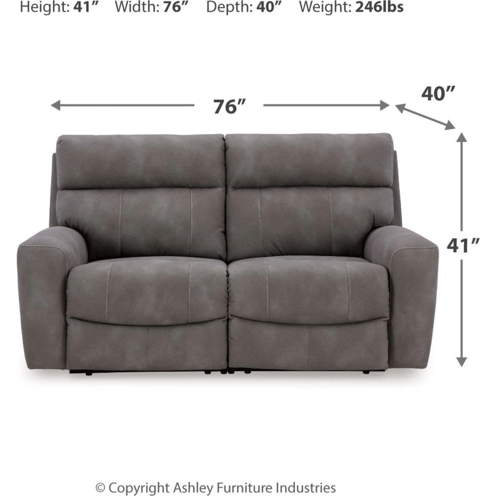 Next-Gen Durapella 2 Piece Power Reclining Sectional - Image 7