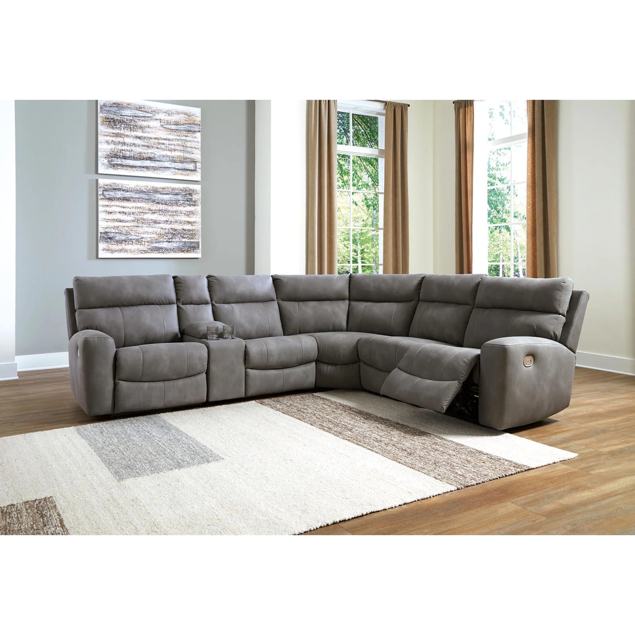 Next-Gen Durapella 6 Piece Power Reclining Sectional - Image 8