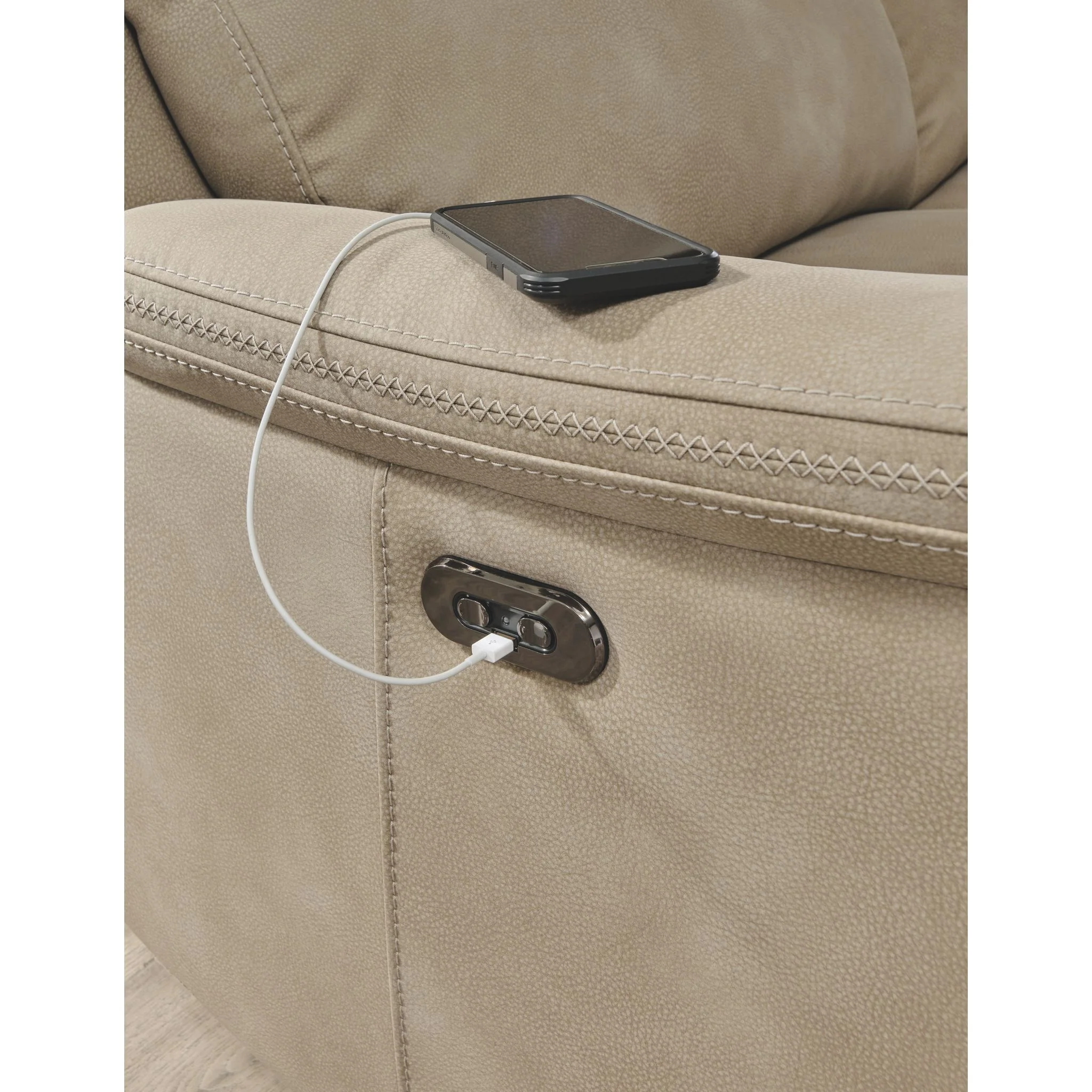 Next-Gen Durapella Power Reclining Sofa with Adjustable Headrest - Image 10