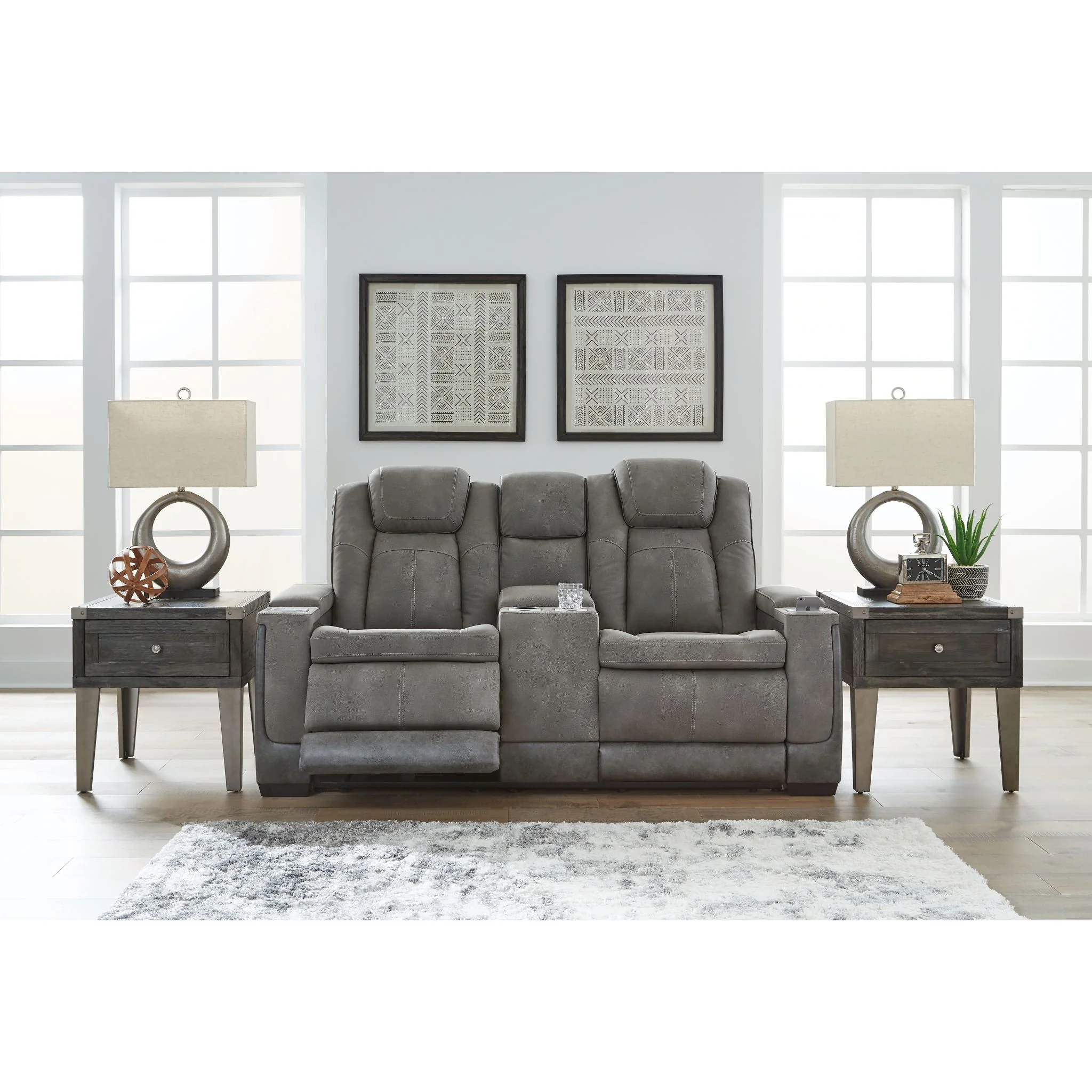 Next-Gen Durapella PWR REC Loveseat/CON/ADJ HDRST - Image 2