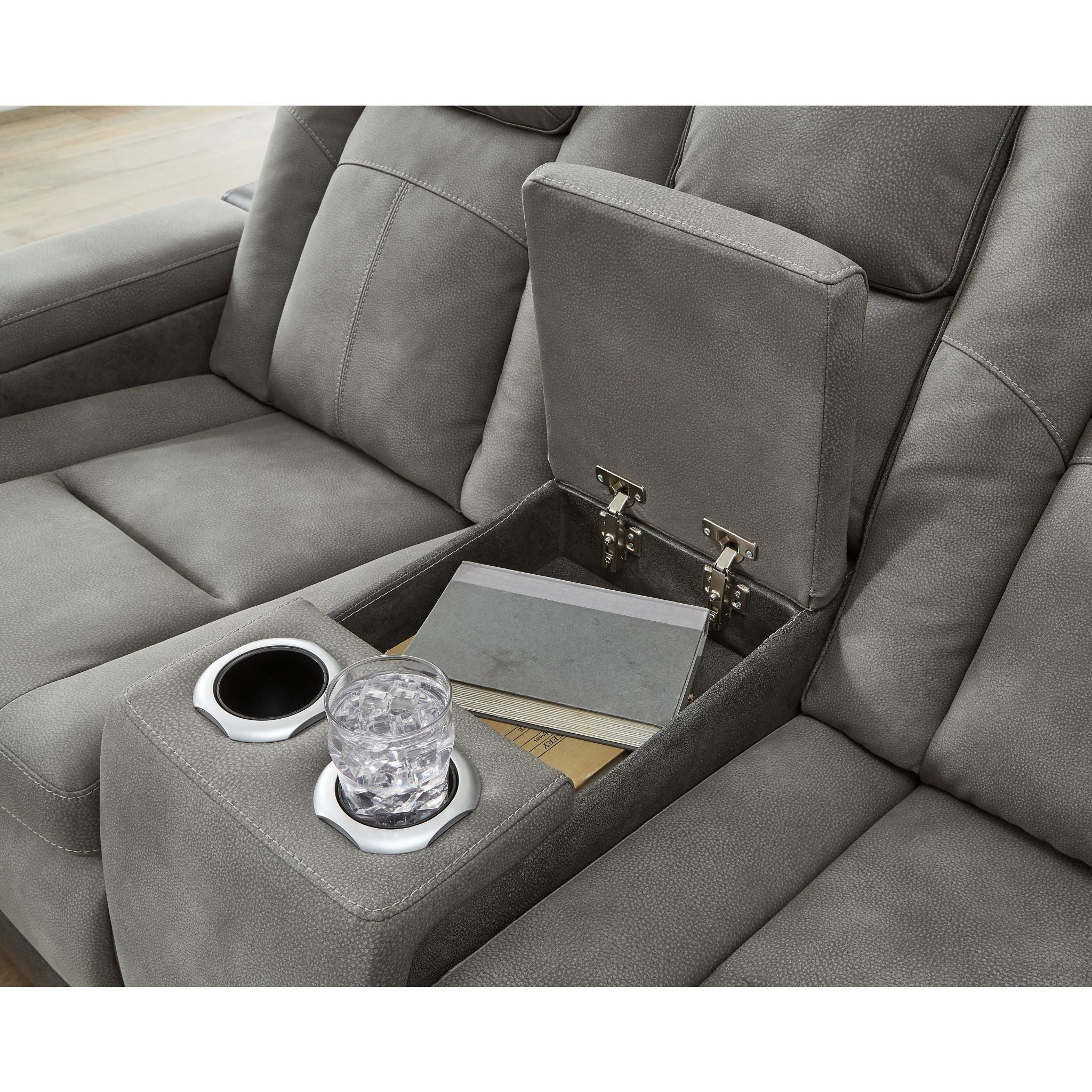 Next-Gen Durapella PWR REC Loveseat/CON/ADJ HDRST - Image 6