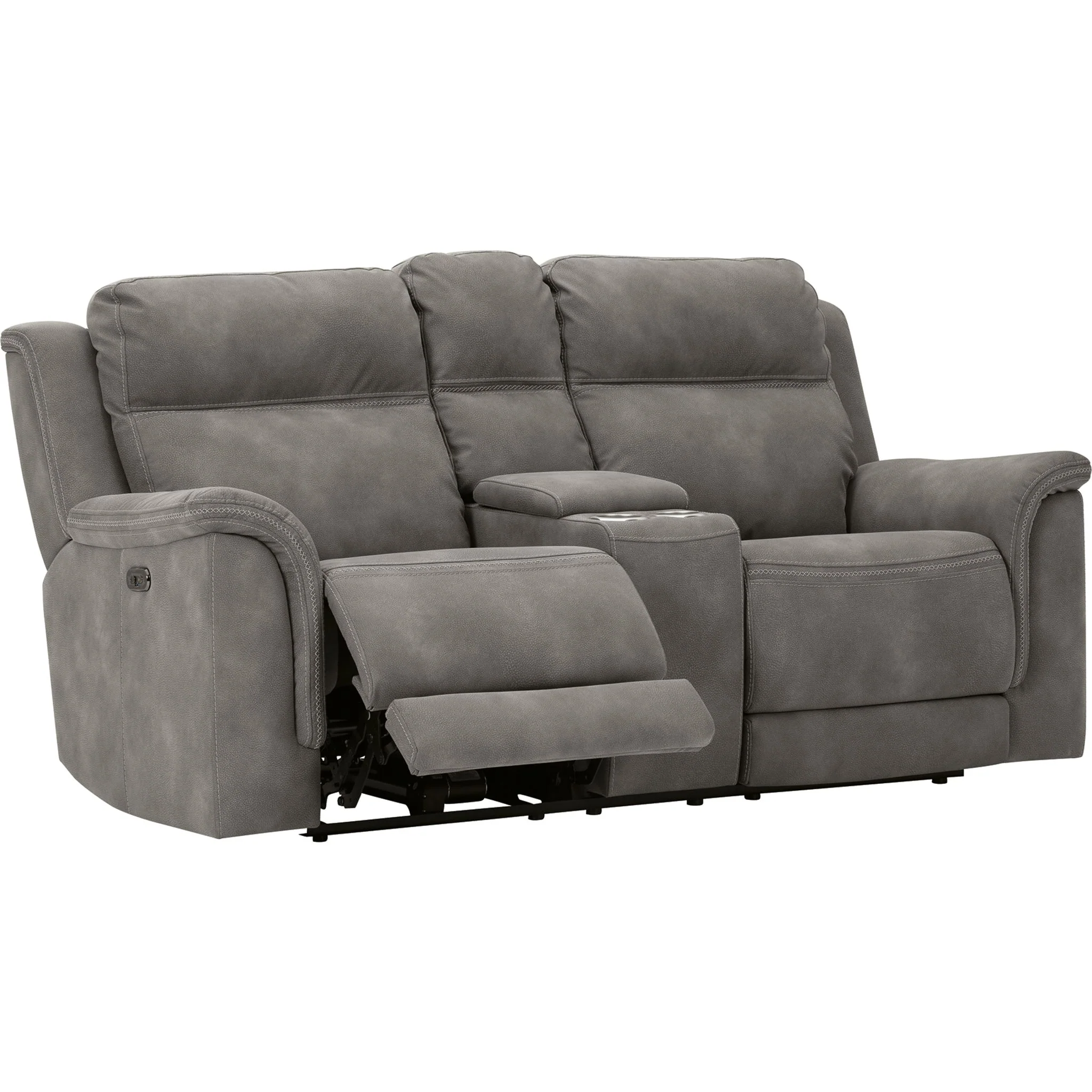 Next-Gen Durapella Power Reclining Loveseat Console with Adjustable Headrest - Image 3