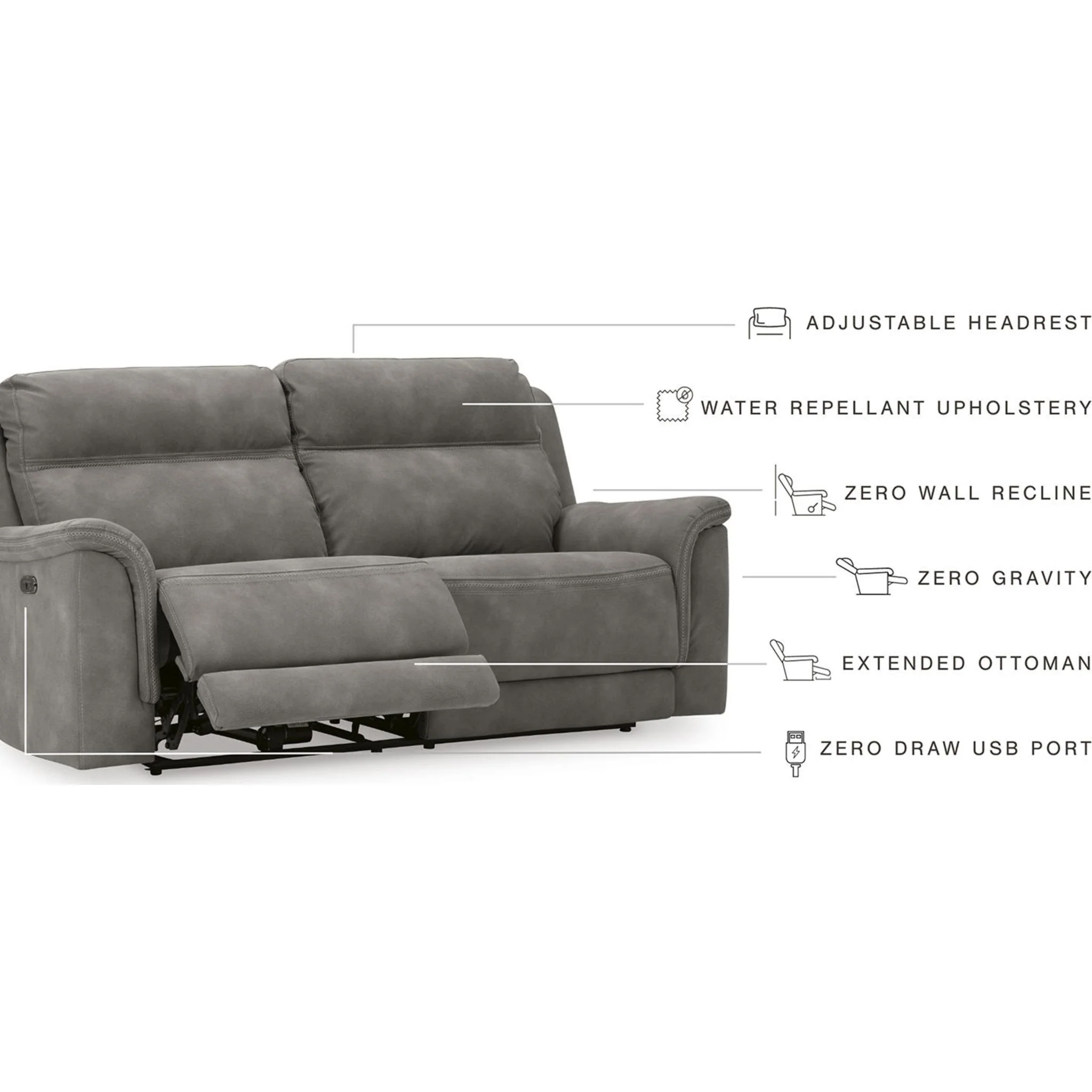 Next-Gen Durapella Reclining Sofa with Power - Image 21