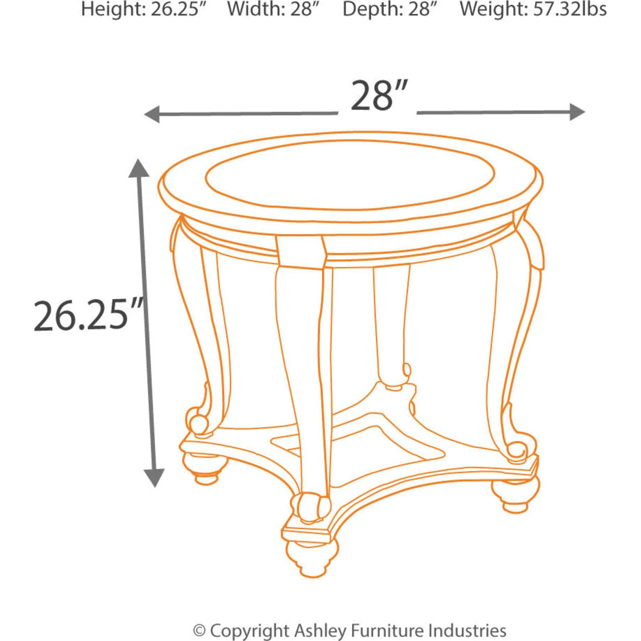 Norcastle Round End Table - Image 18