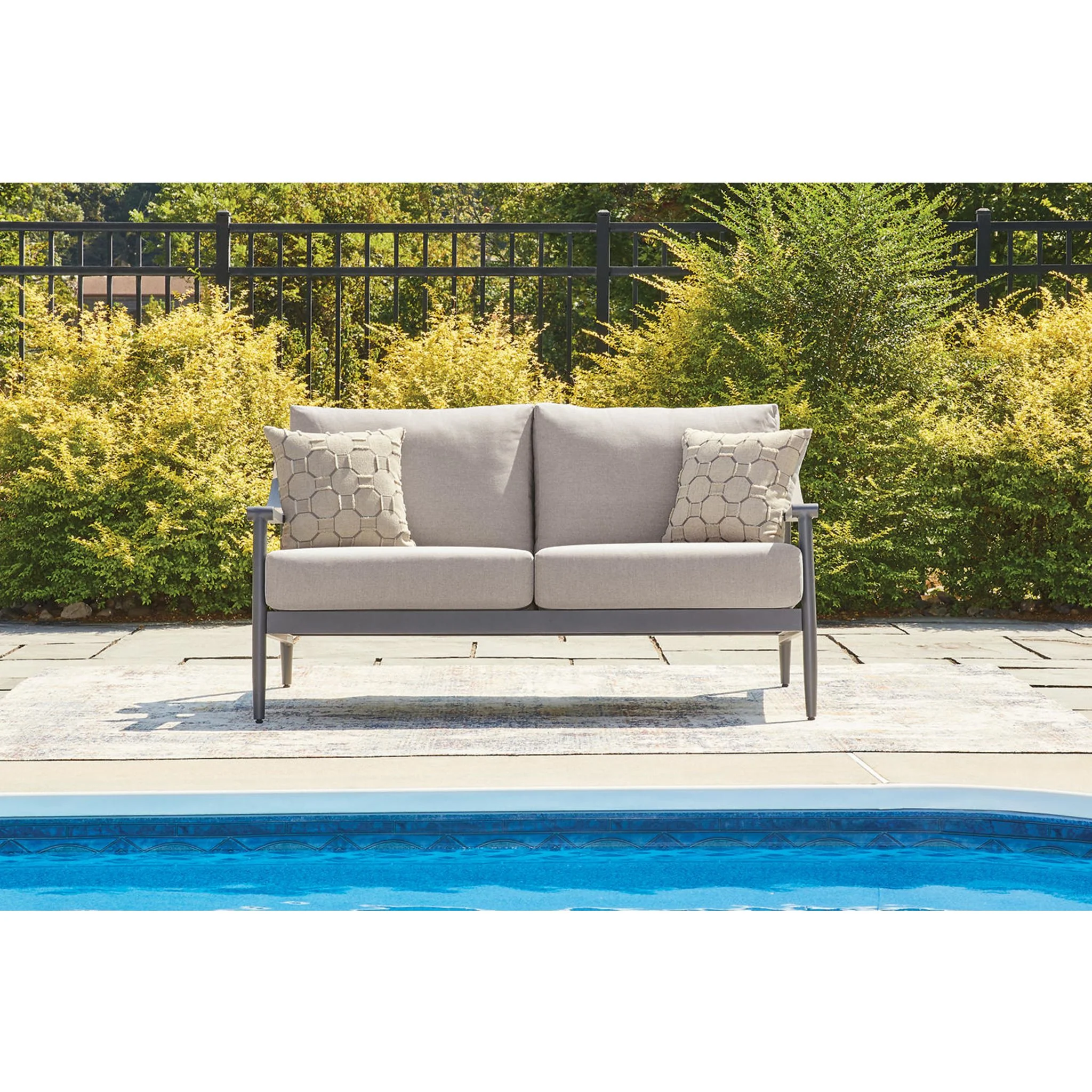 North Island Outdoor Loveseat with Cushion - Image 2