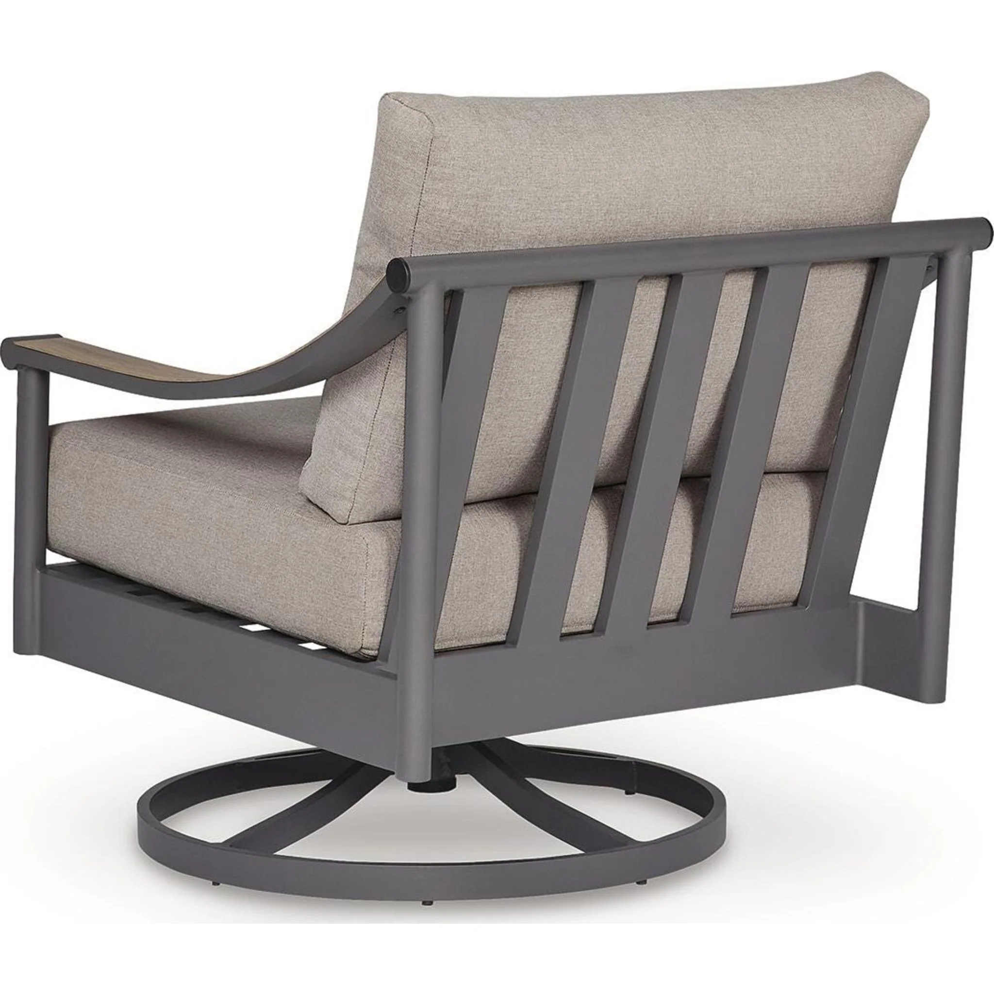 North Island Outdoor Swivel Lounge Chair with Cushion - Image 8