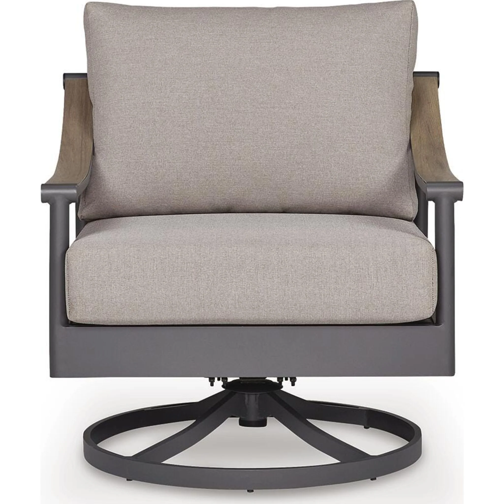 North Island Outdoor Swivel Lounge Chair with Cushion - Image 9