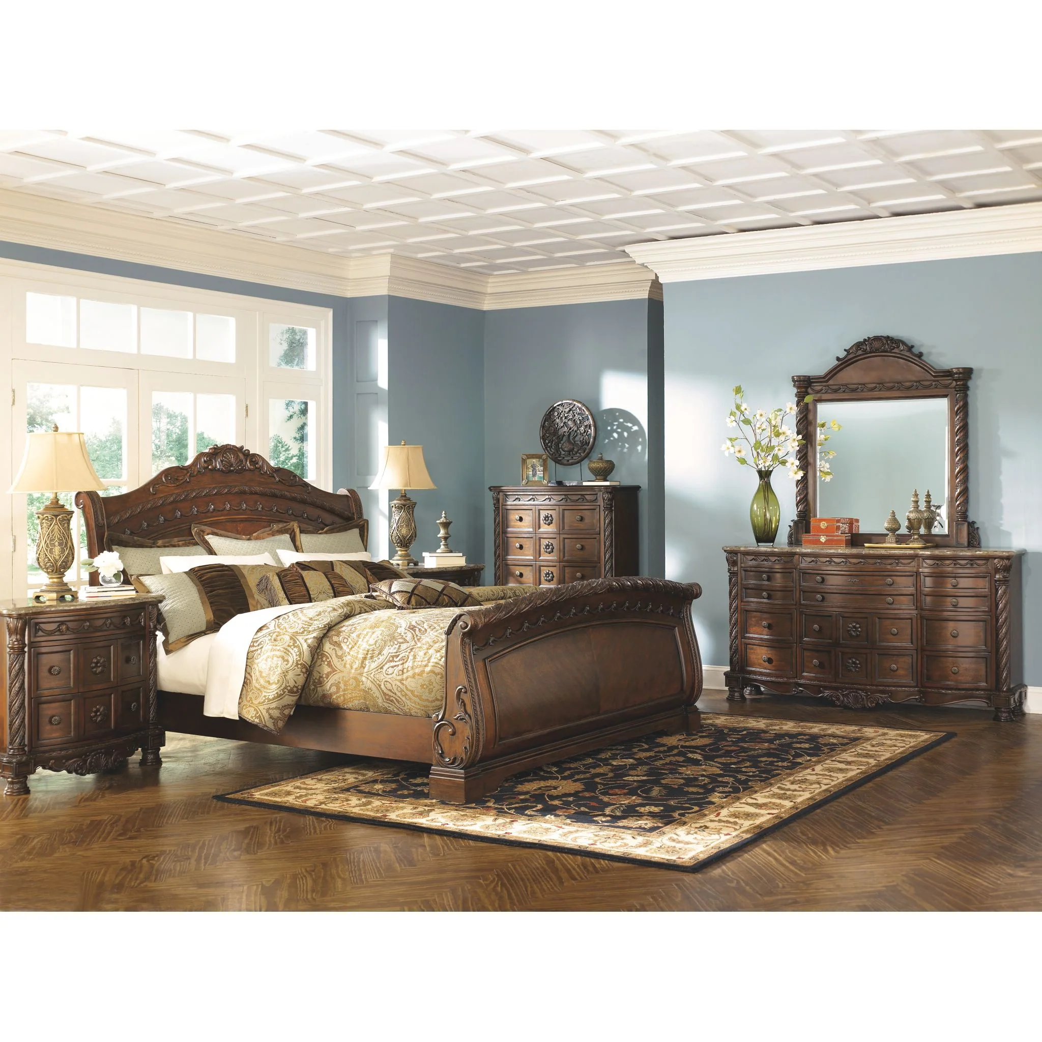 North Shore 3 Piece Sleigh Bed - Image 16