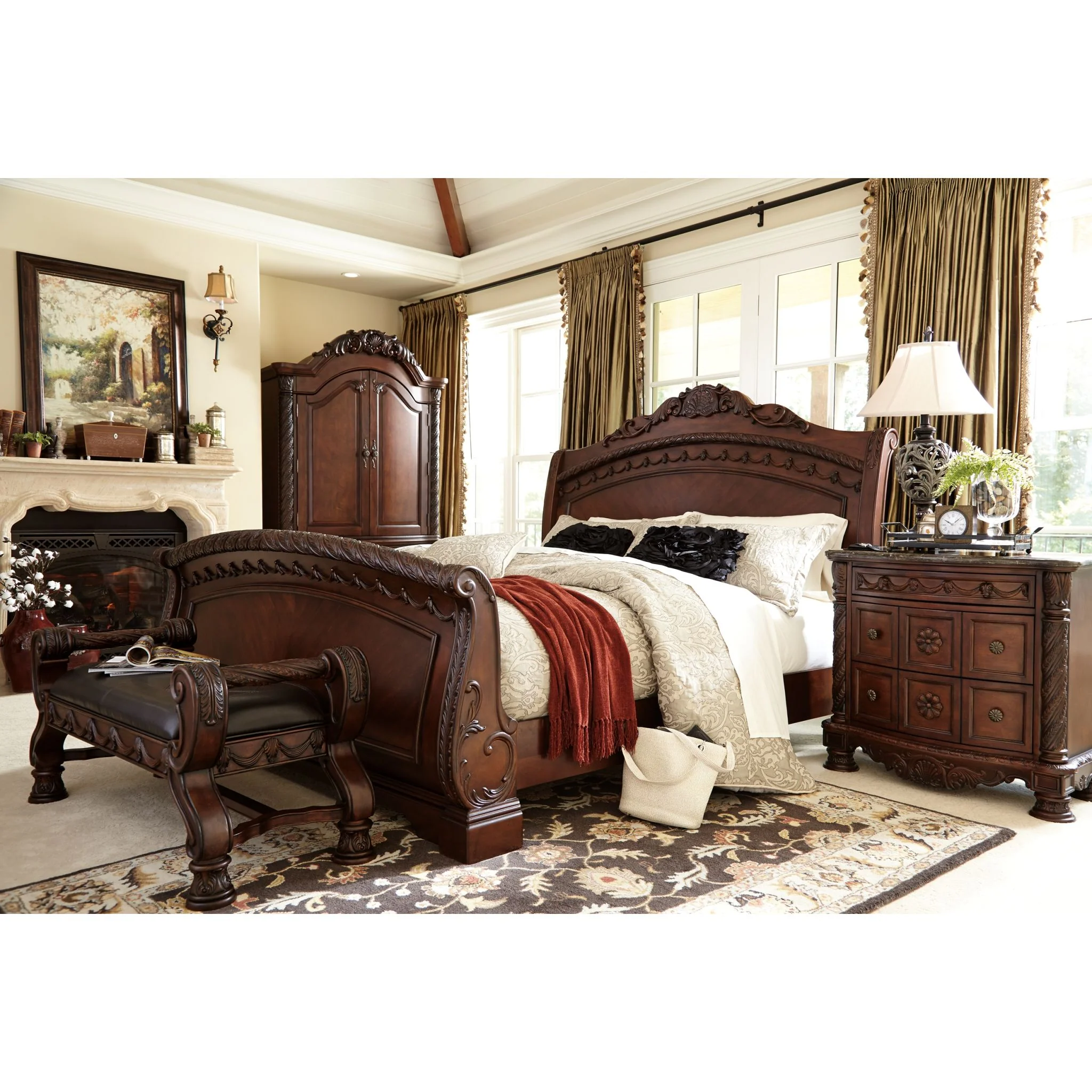North Shore 3 Piece Sleigh Bed - Image 7