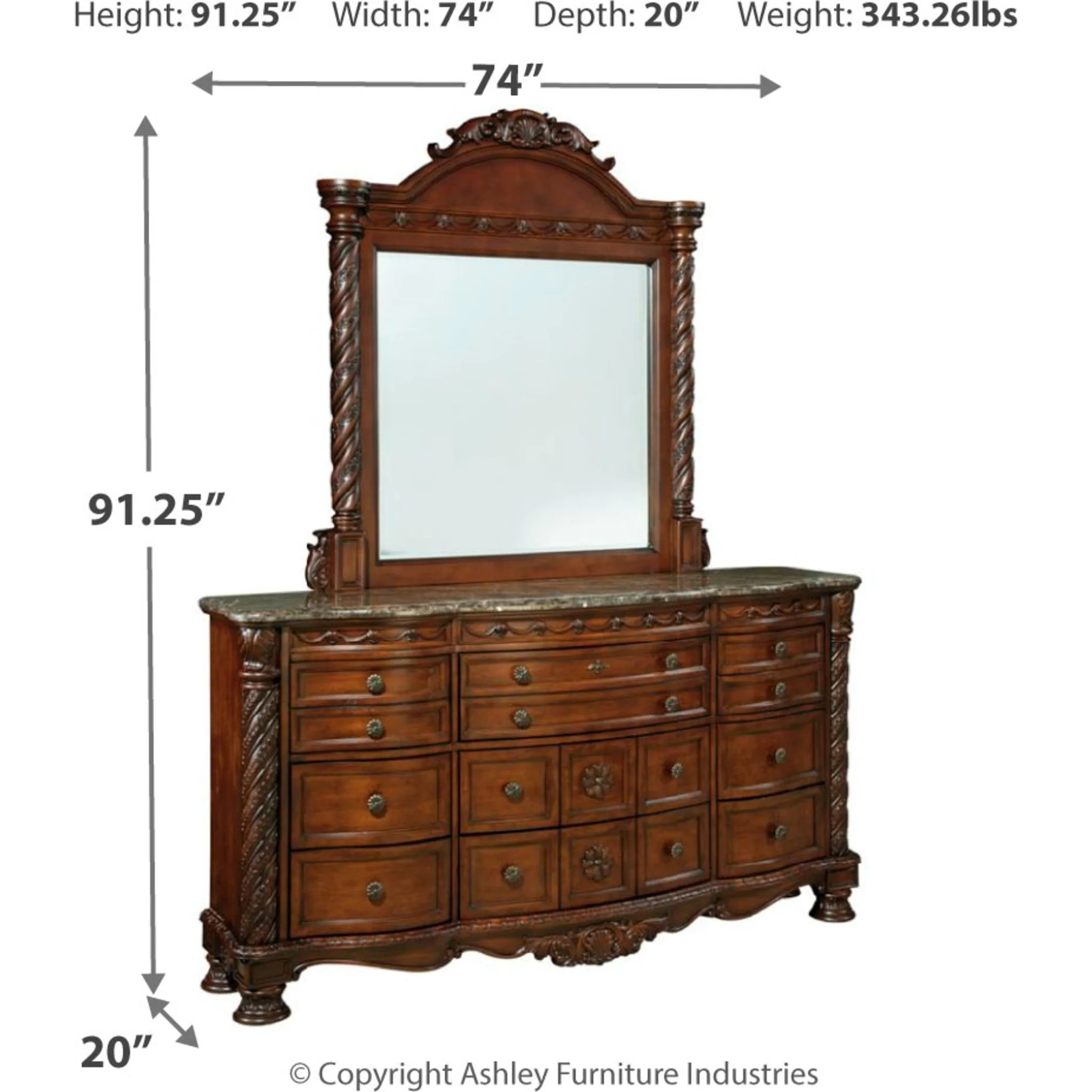 North Shore 5 Piece Queen Panel Bedroom - Image 15