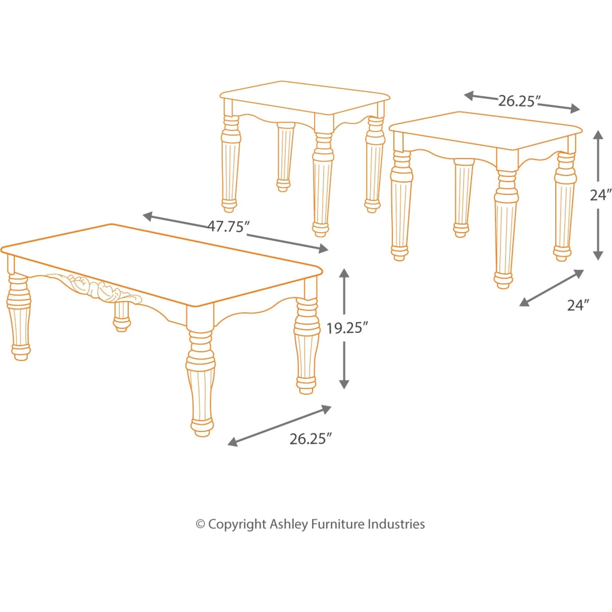 North Shore Occasional Table Set (set of 3) - Image 4