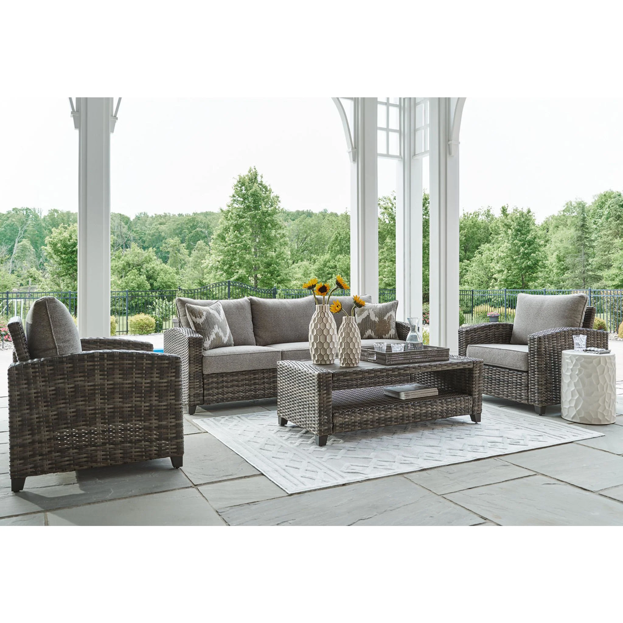 Oasis Court 4 Piece Outdoor Seating - Image 2