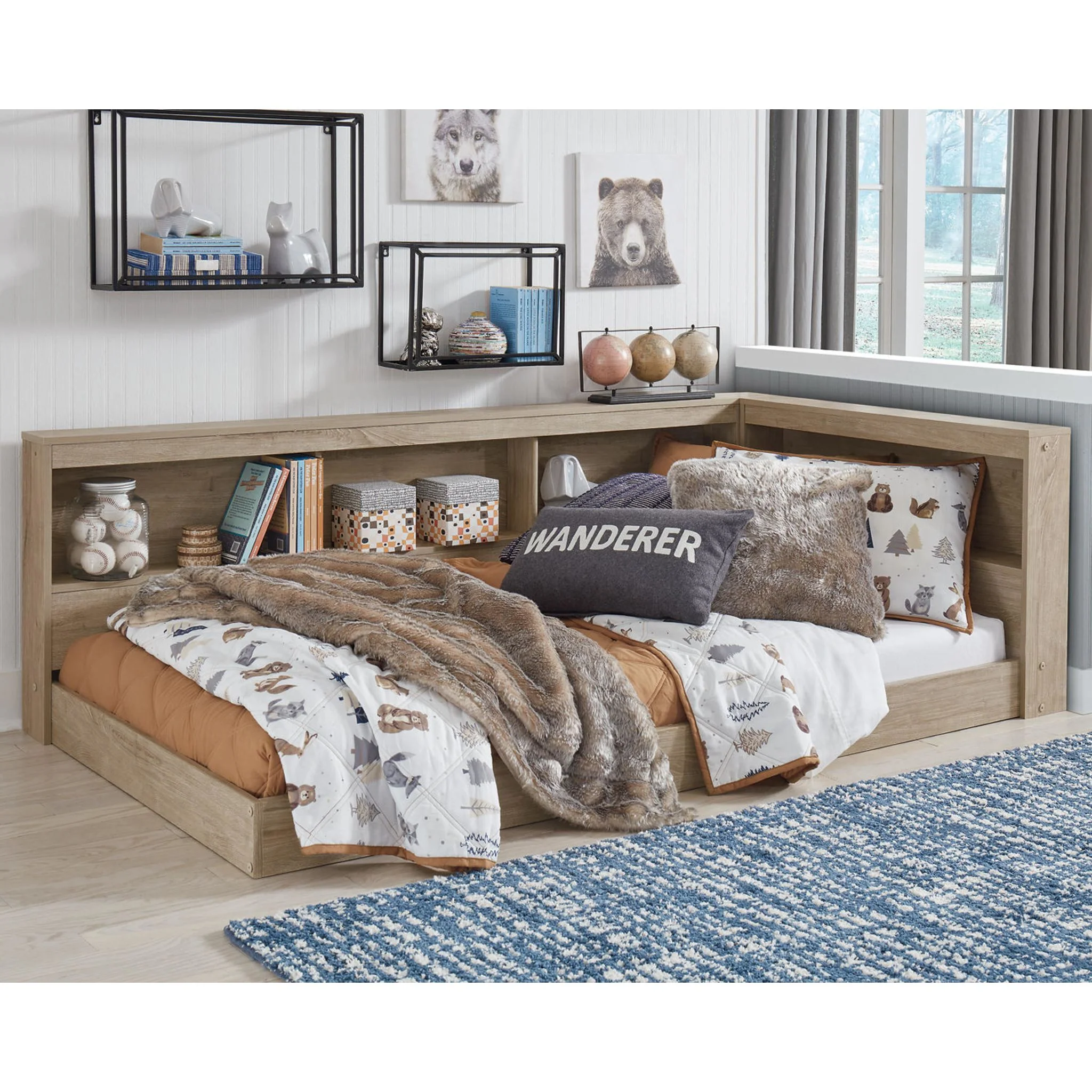Oliah Bookcase Storage Bed - Image 7