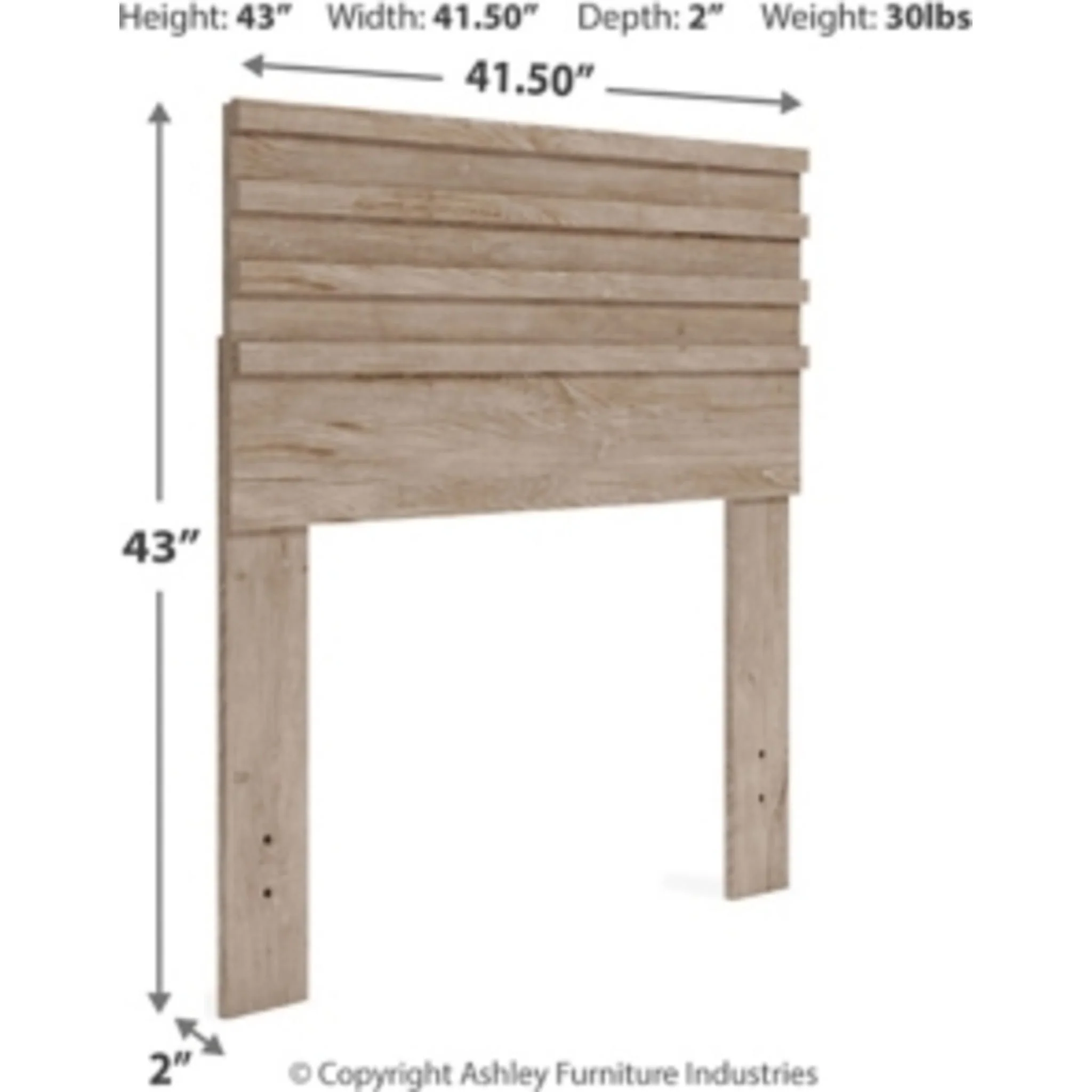 Oliah Twin Panel Headboard - Image 3