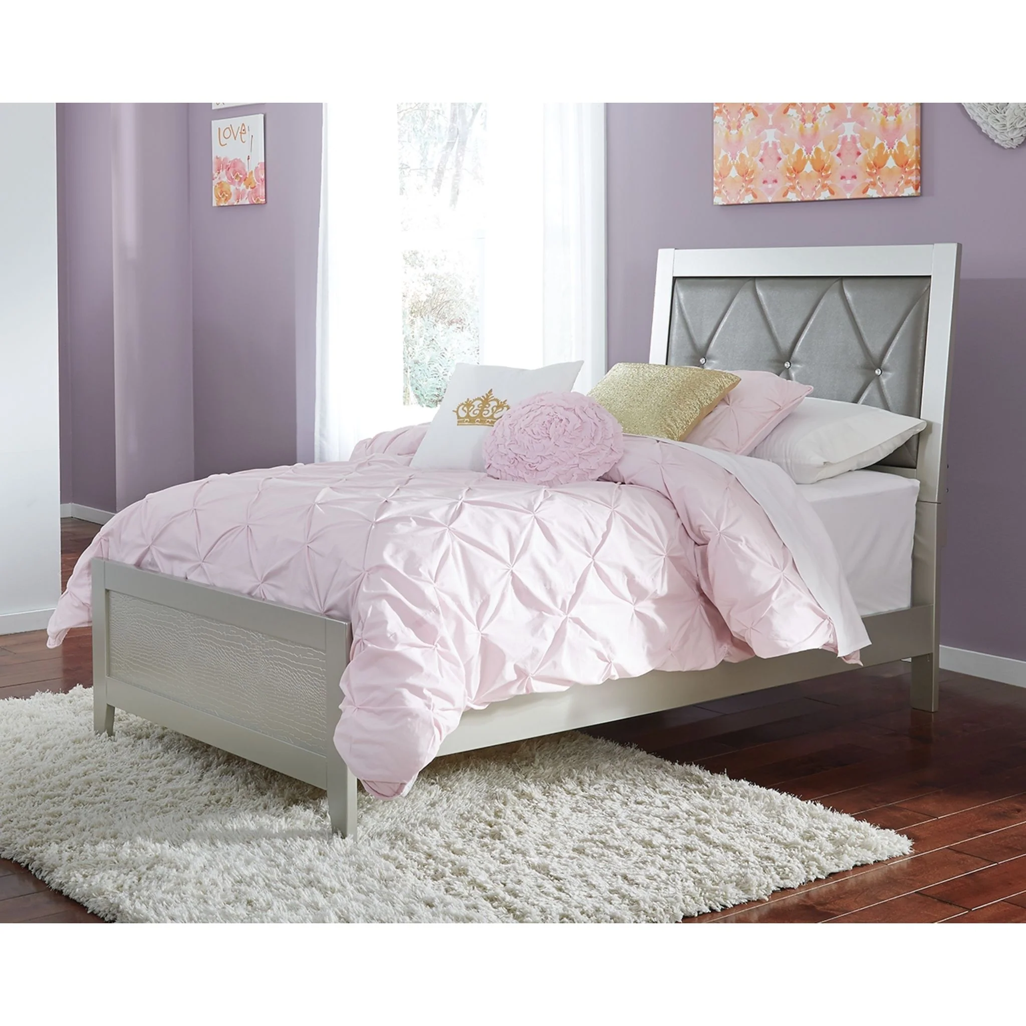 Olivet 2 Piece Full Panel Bed - Image 2