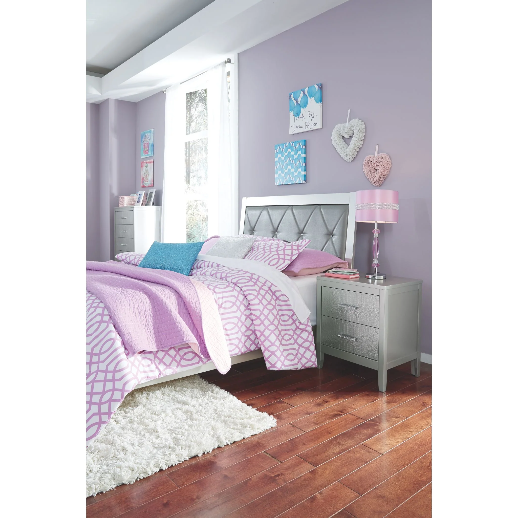 Olivet 2 Piece Full Panel Bed - Image 3