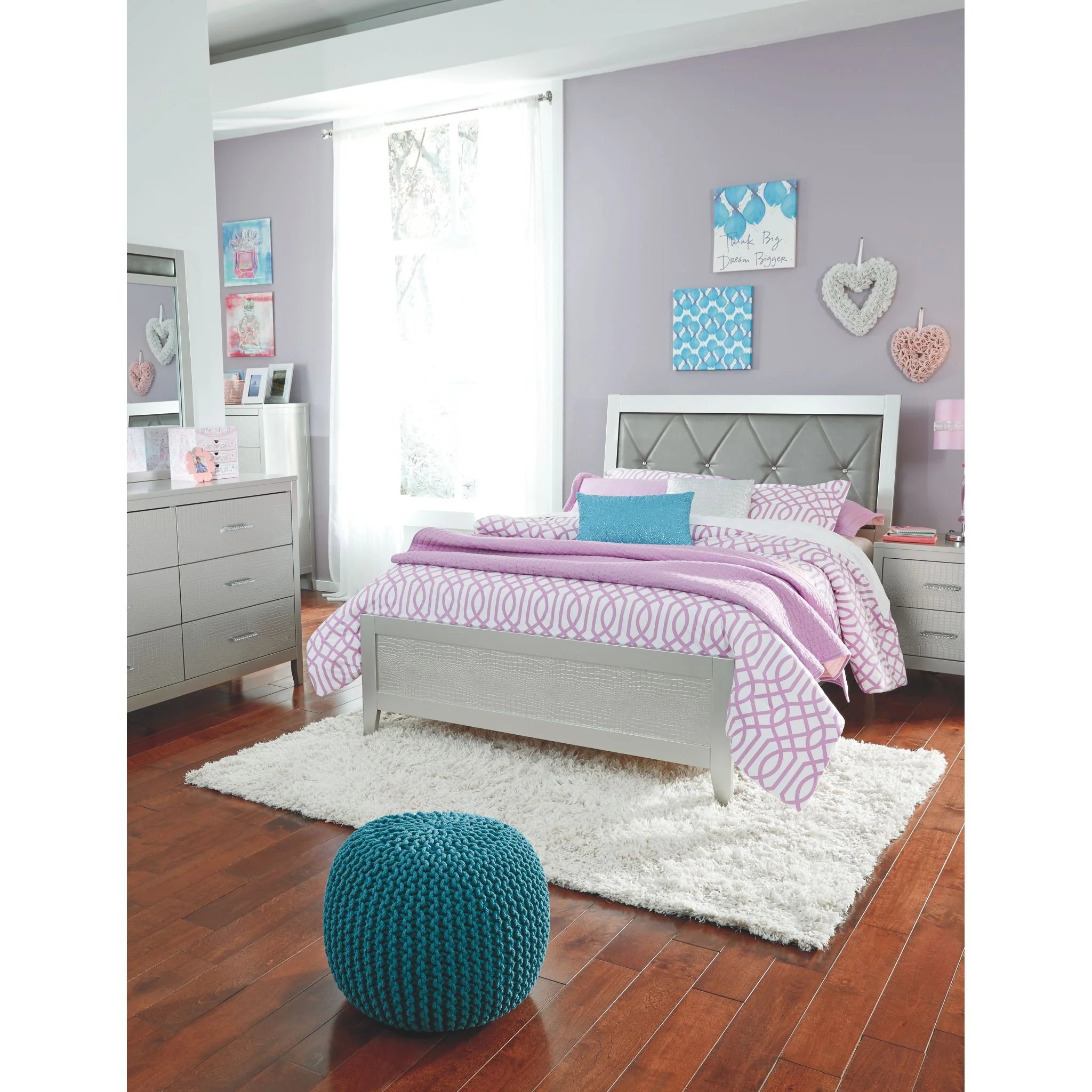 Olivet 2 Piece Full Panel Bed - Image 6