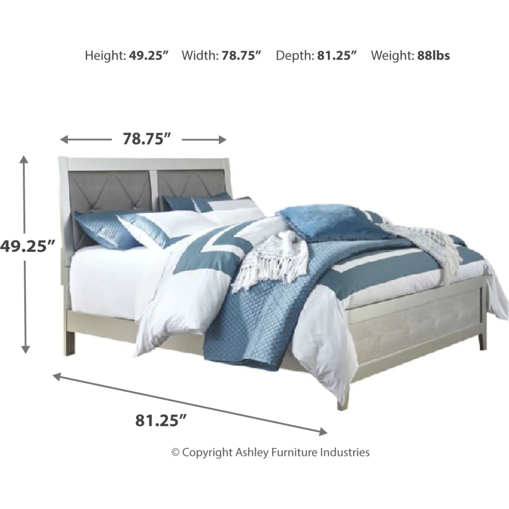 Olivet 3 Piece Bed - Image 4