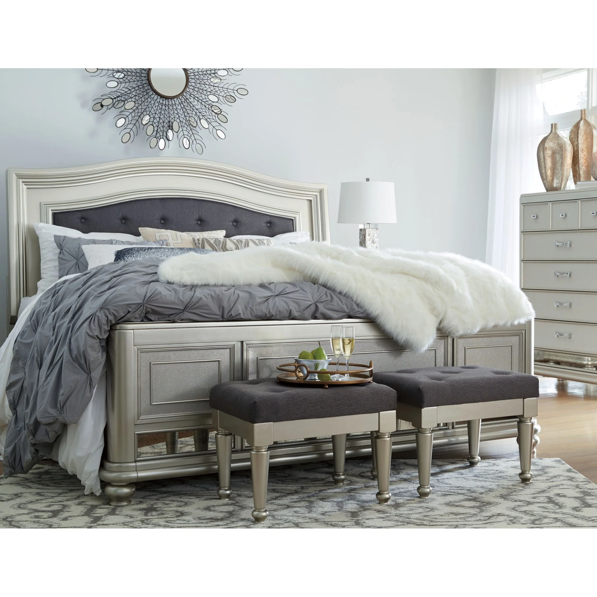 Olivet 3 Piece Full Panel Bed - Image 11