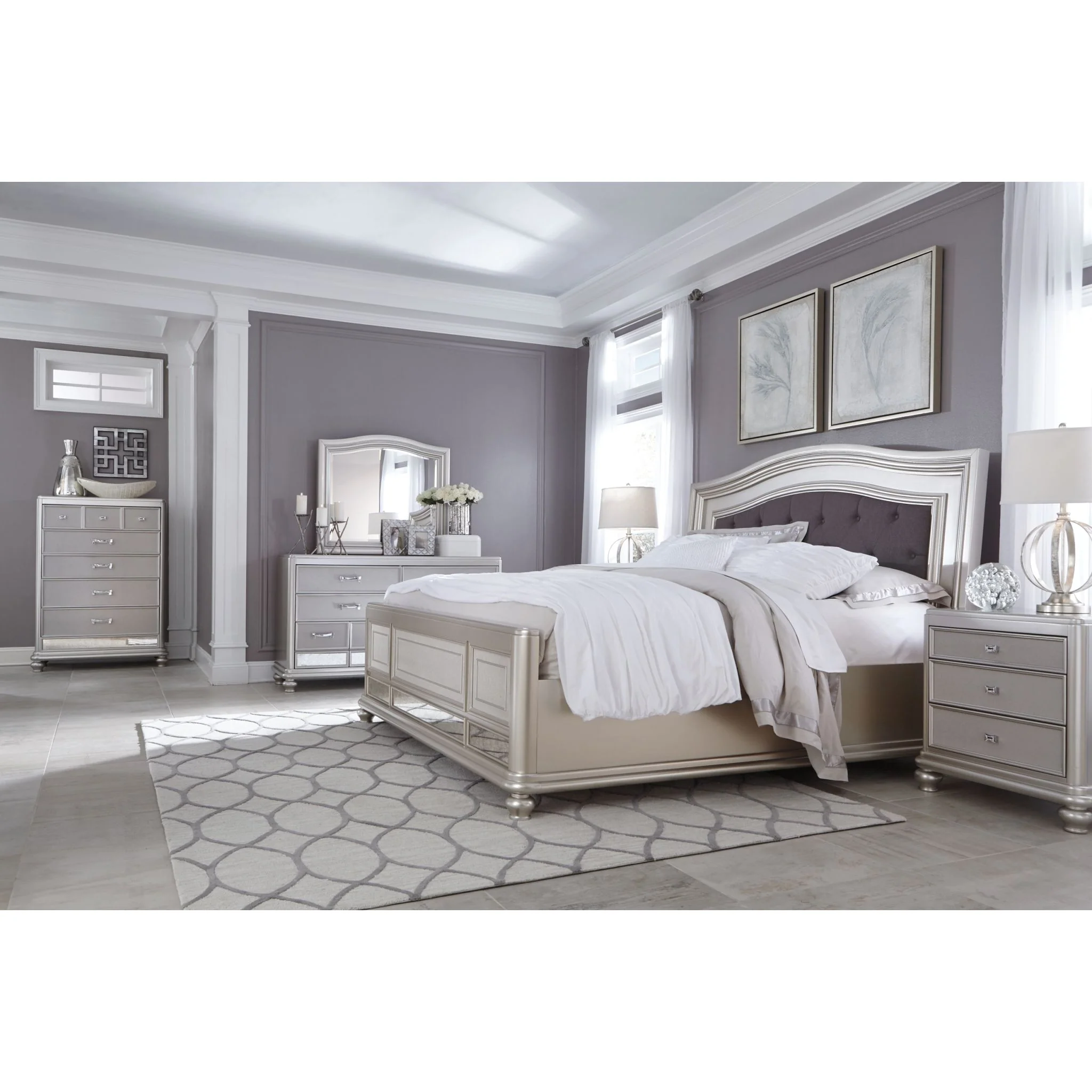Olivet 3 Piece Full Panel Bed - Image 18