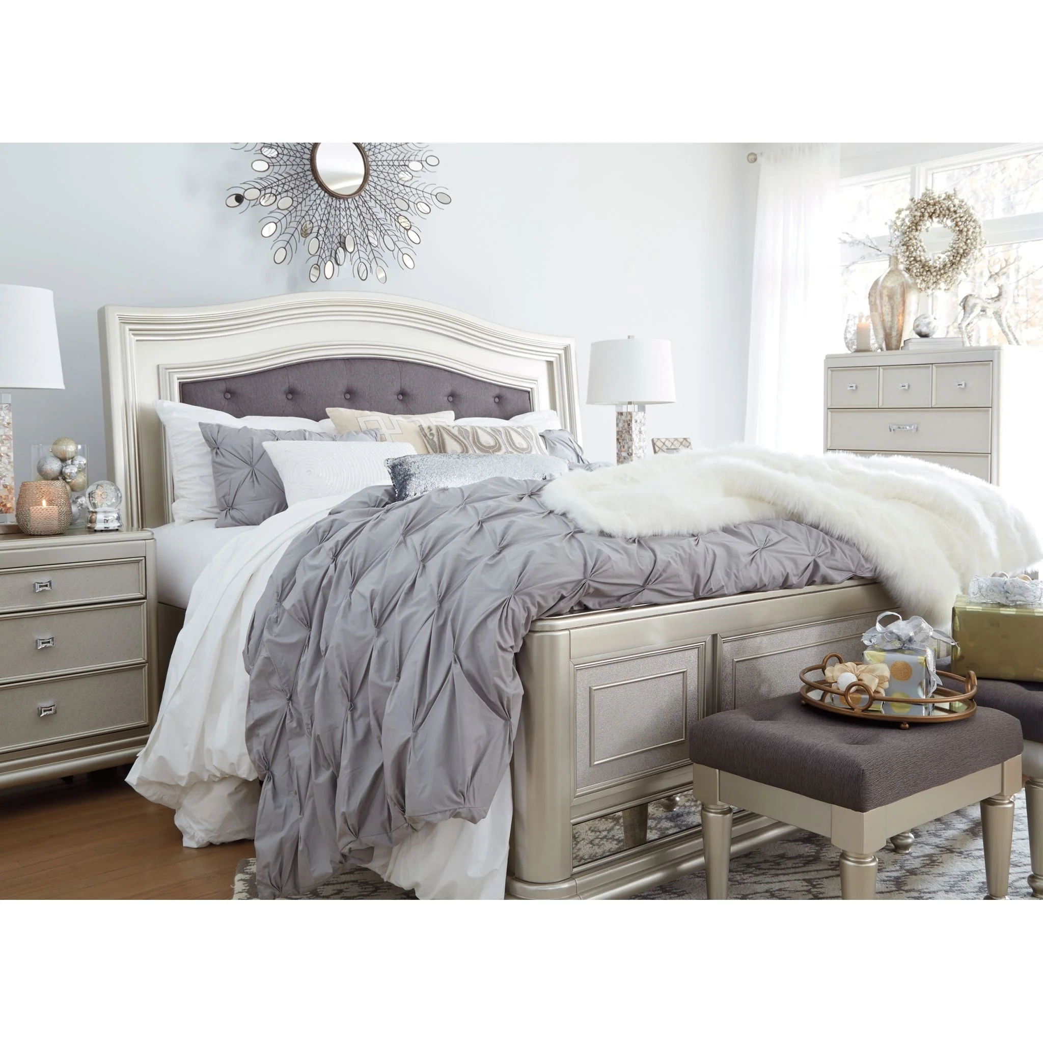 Olivet 3 Piece Full Panel Bed - Image 22