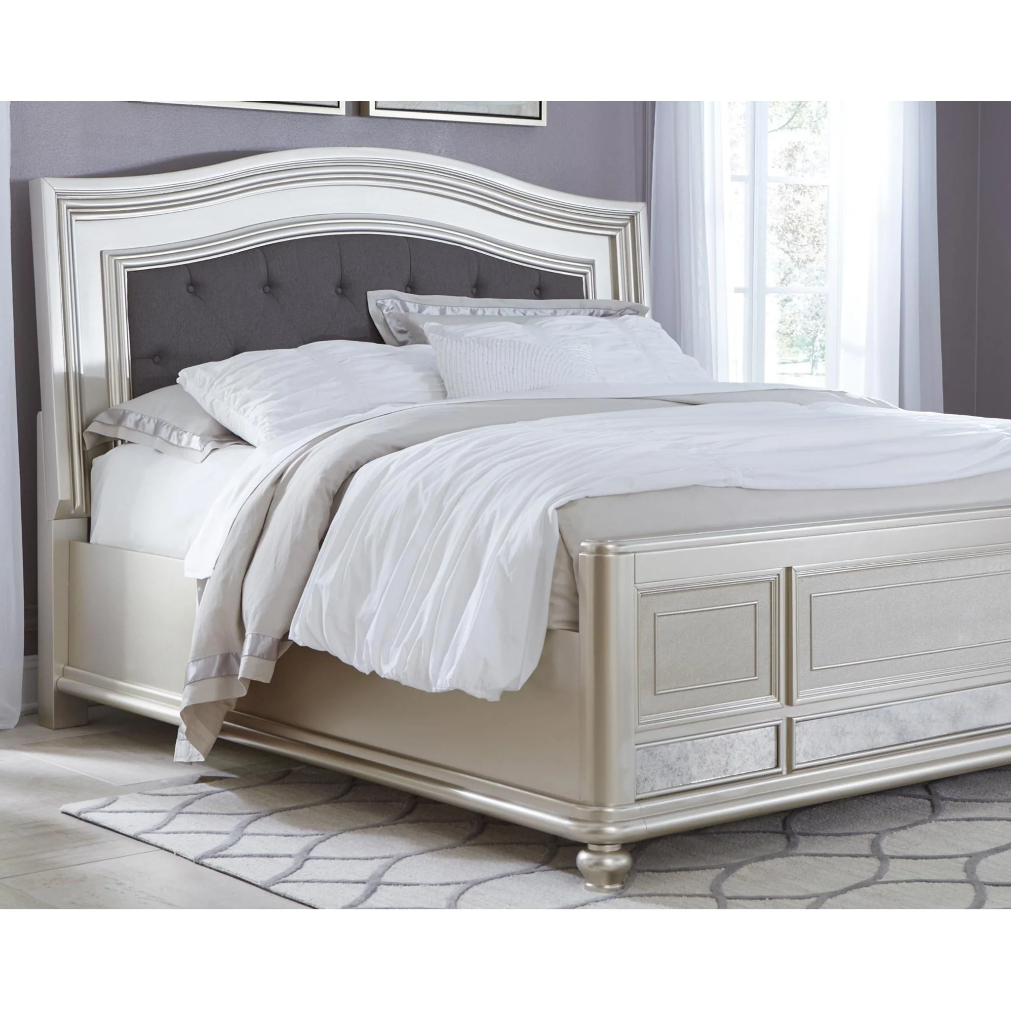 Olivet 3 Piece Full Panel Bed - Image 3