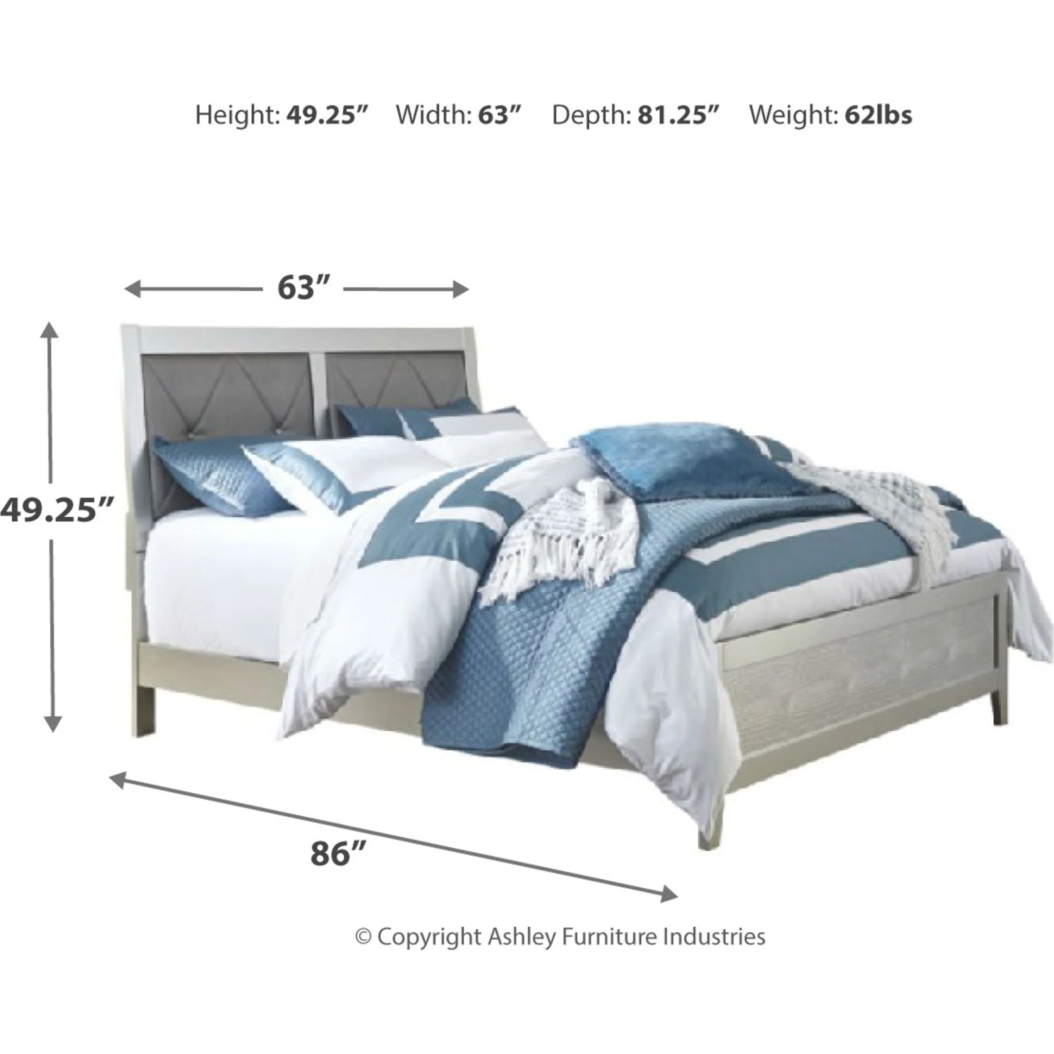 Olivet 5 Piece Panel Bedroom - Image 5