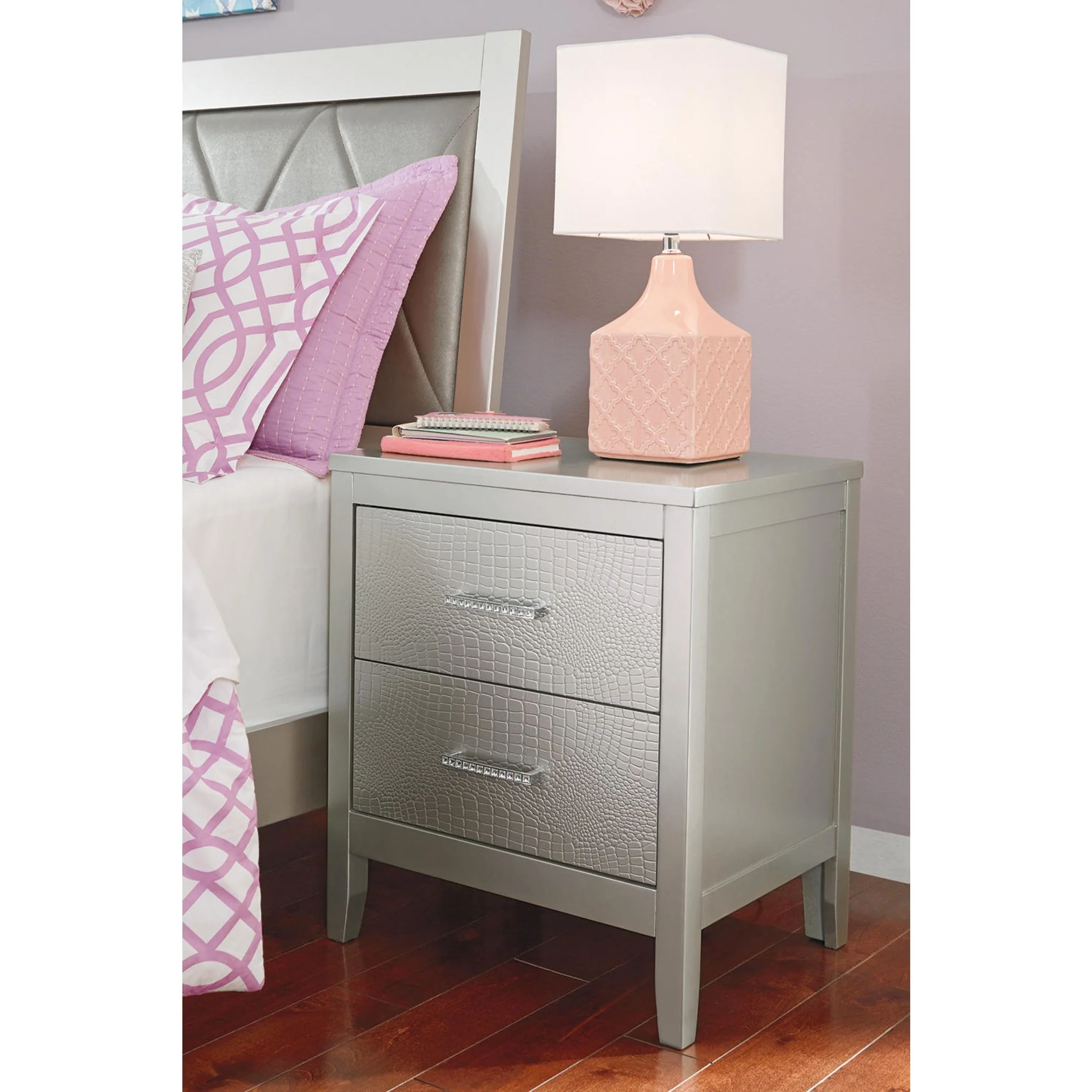 Olivet Two Drawer Nightstand - Image 12