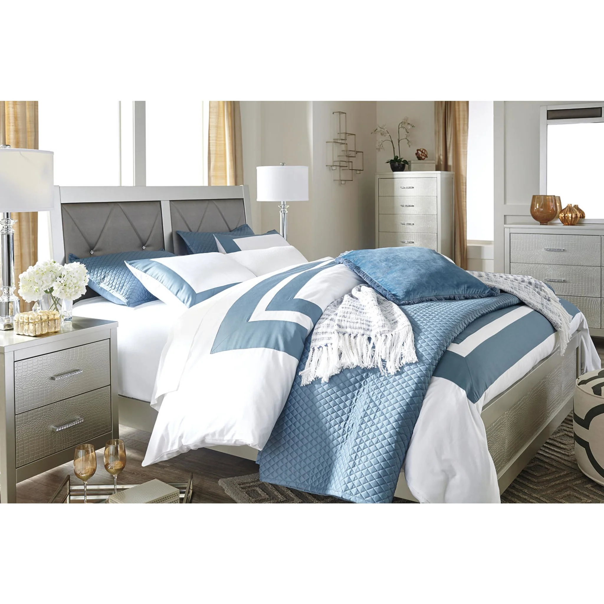 Olivet Two Drawer Nightstand - Image 15
