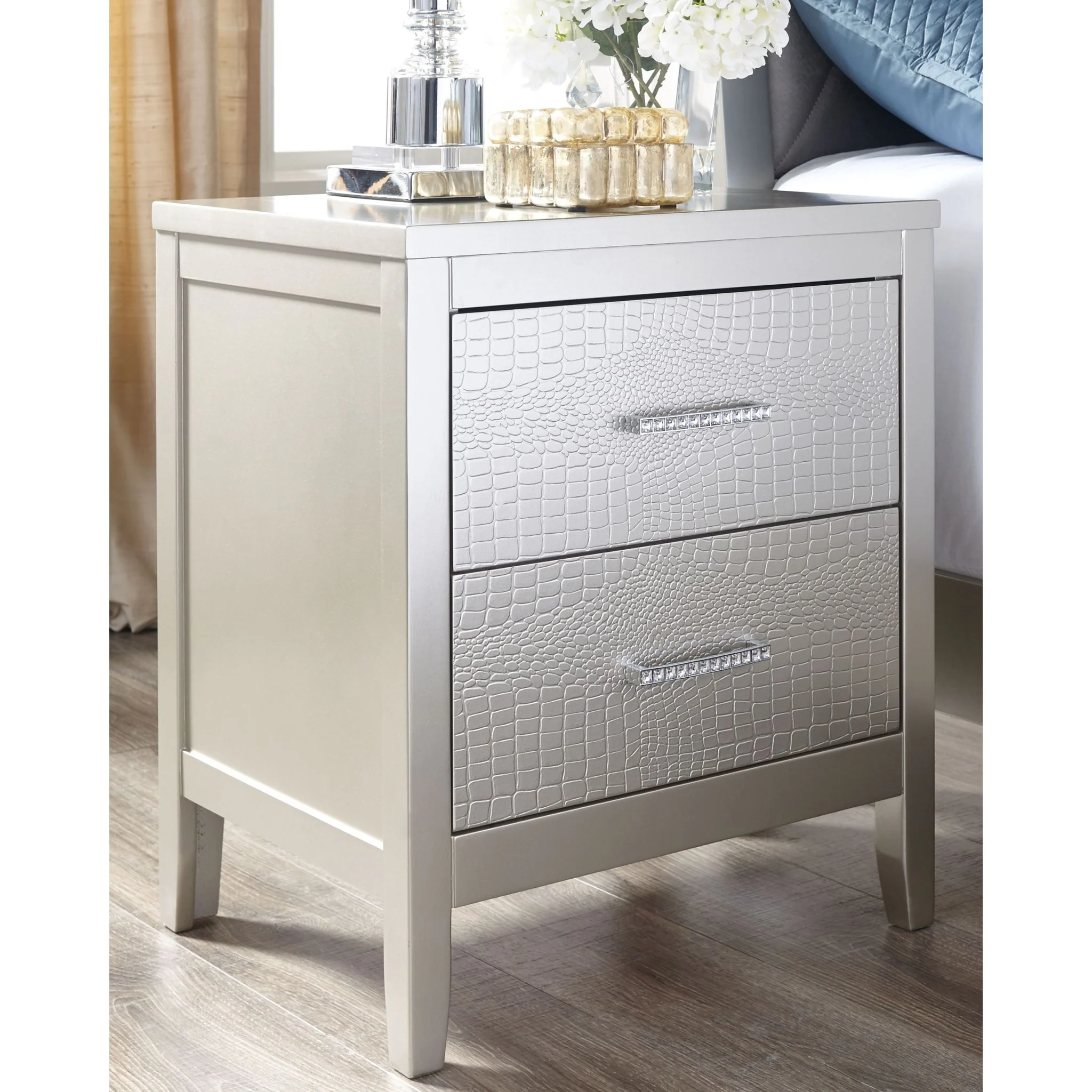 Olivet Two Drawer Nightstand - Image 2