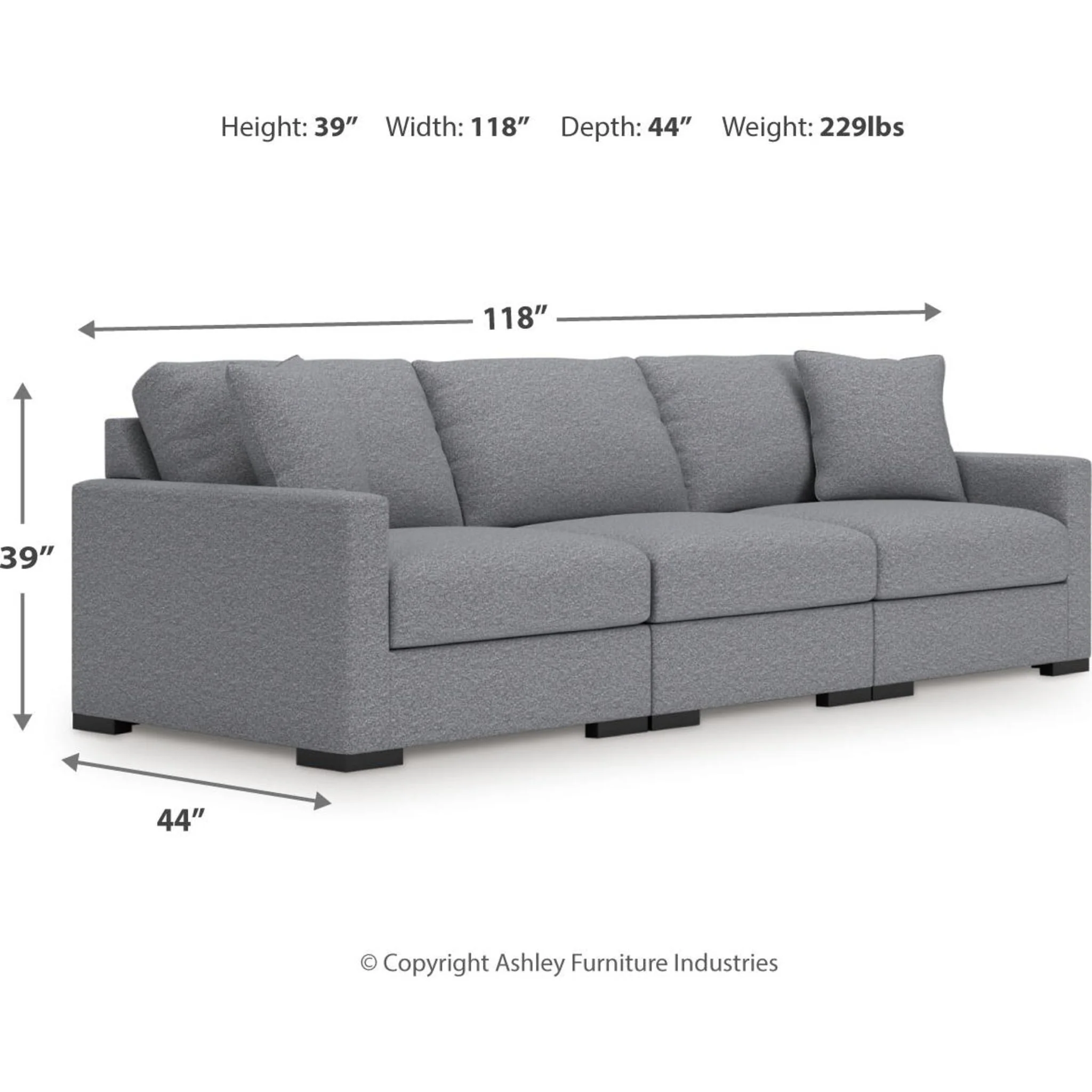Omaha-Exclusive 3 Piece Modular Sectional - Image 25