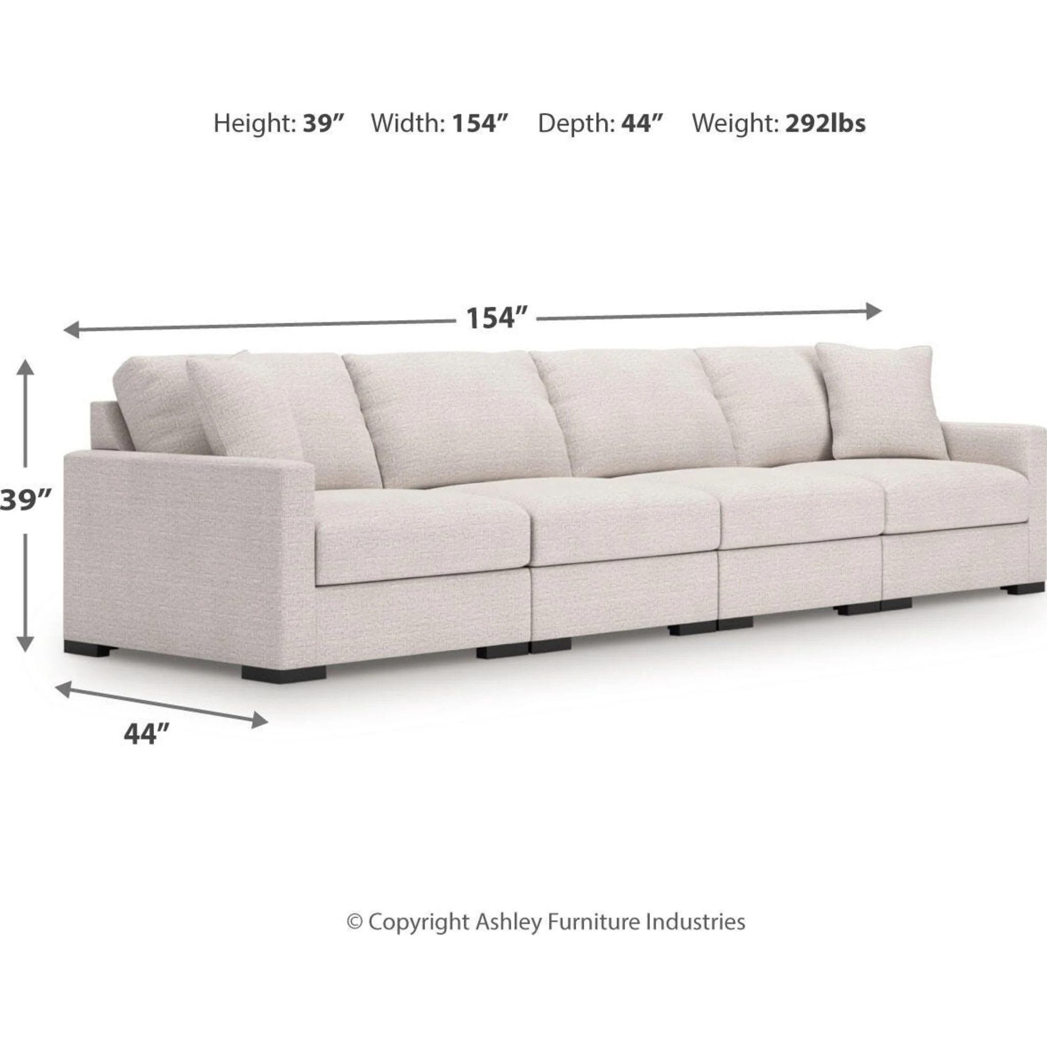 Omaha-Exclusive 4 Piece Modular Sectional - Image 3