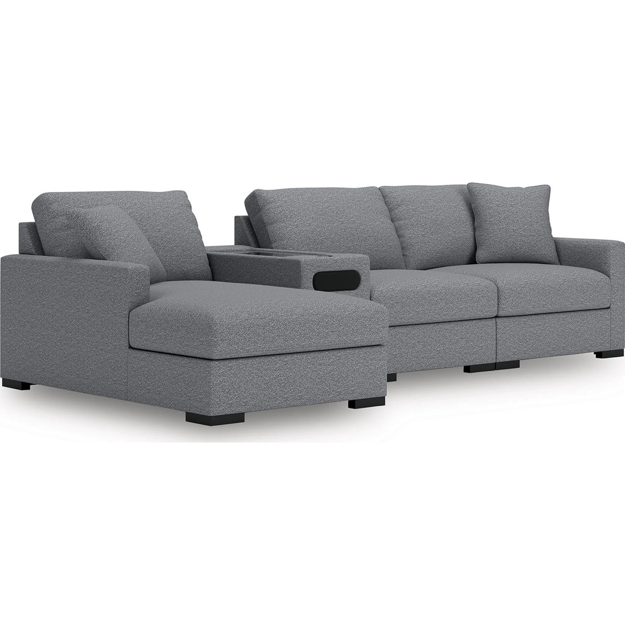Omaha-Exclusive 4 Piece Modular Sectional with Audio System and Chaise - Image 30