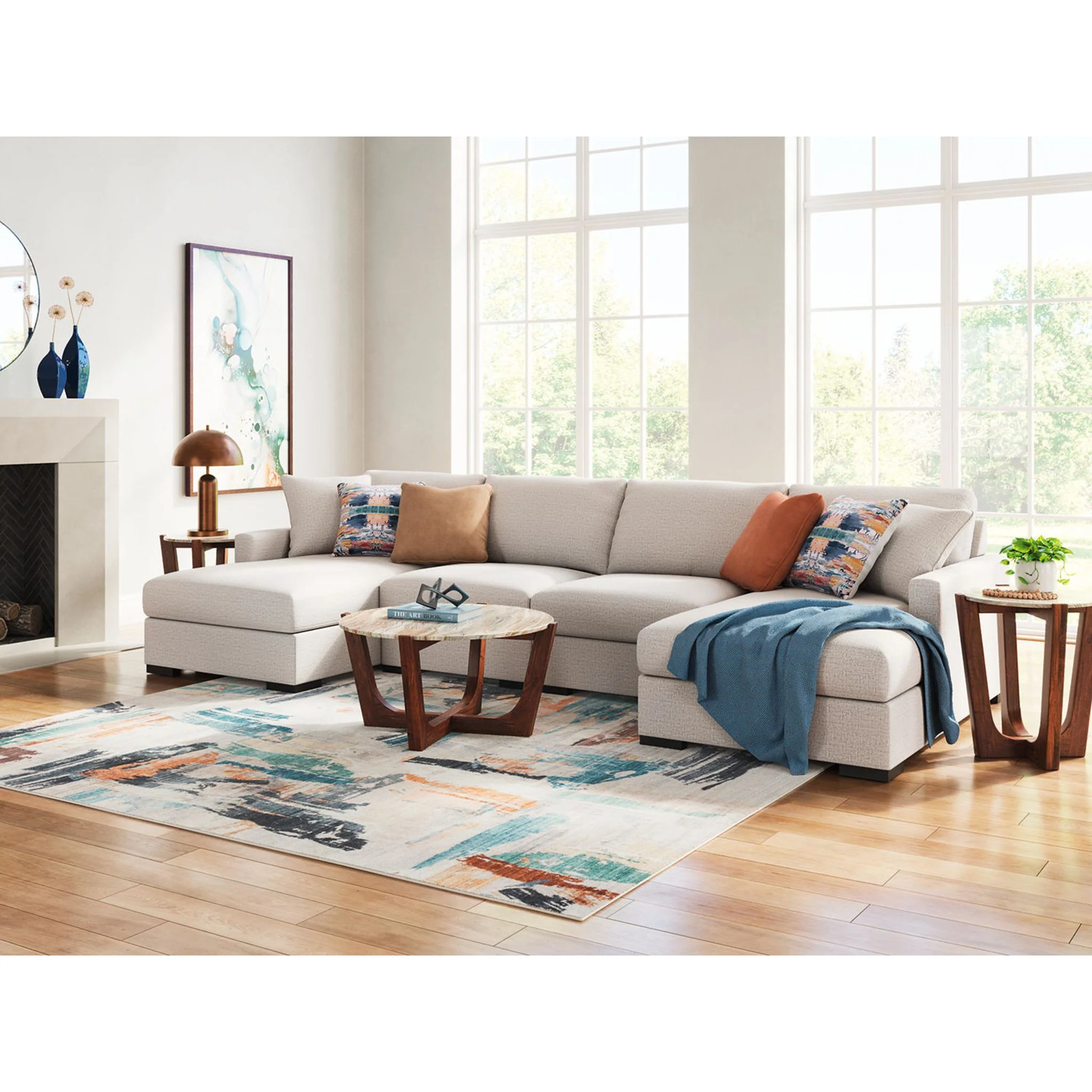 Omaha-Exclusive 4 Piece Modular Sectional with Dual Chaise - Image 26