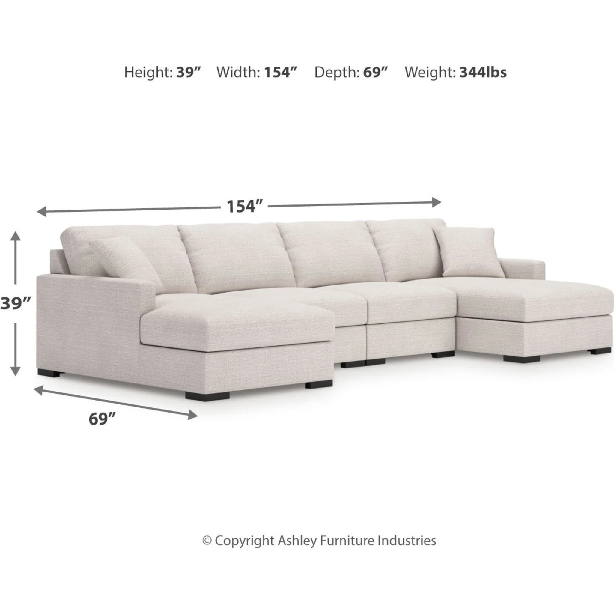 Omaha-Exclusive 4 Piece Modular Sectional with Dual Chaise - Image 27