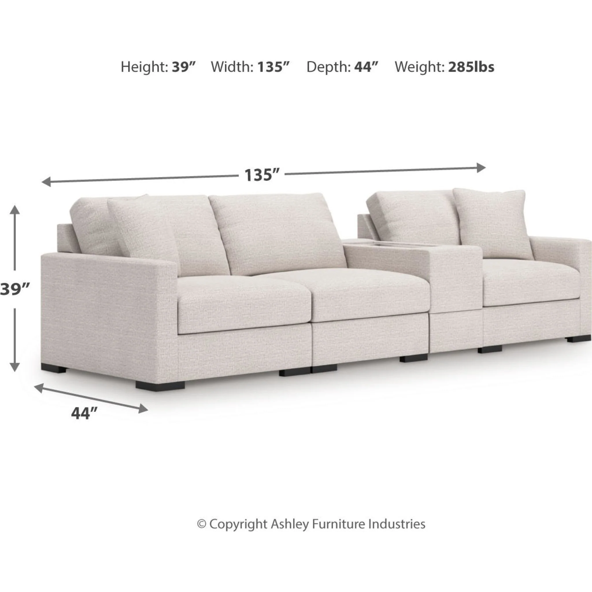Omaha-Exclusive 4 Piece Modular Sectional with Storage - Image 32