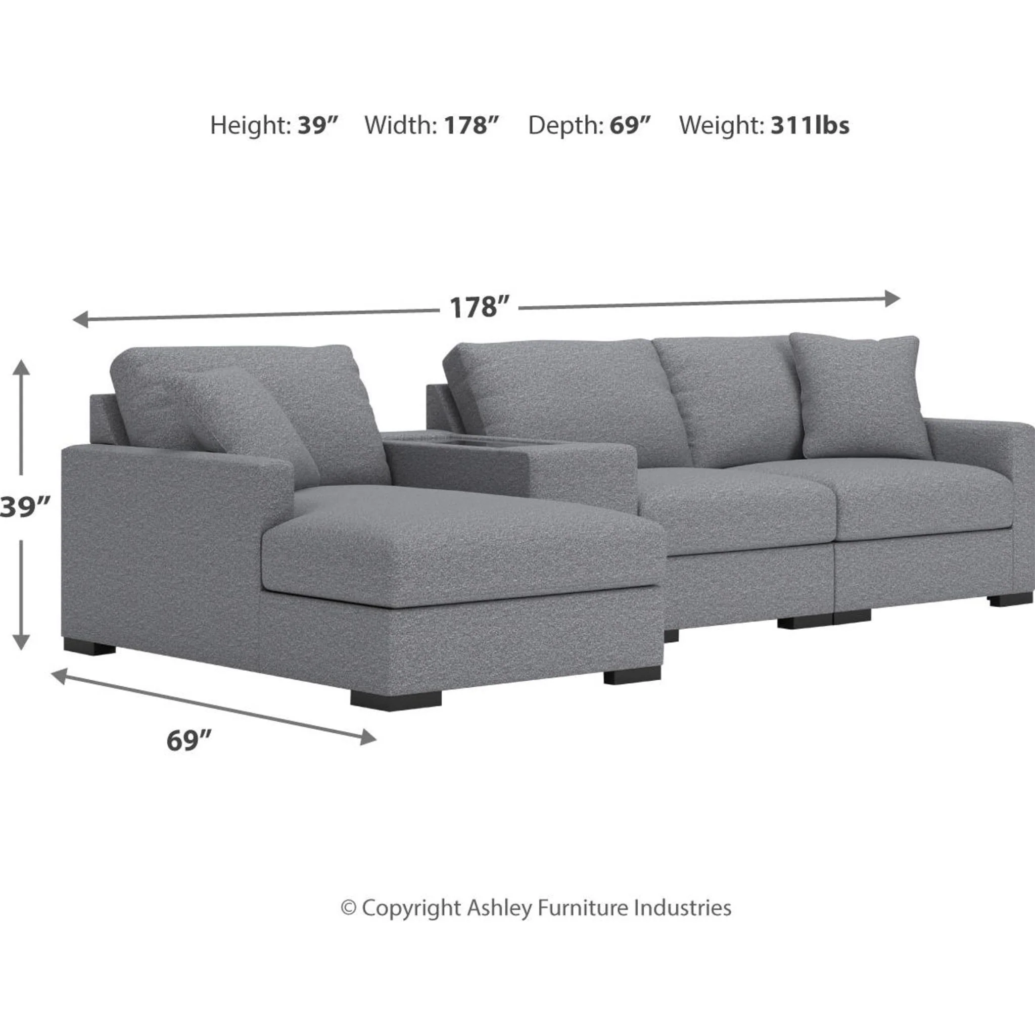Omaha-Exclusive 4 Piece Modular Sectional with Storage and Chaise - Image 61