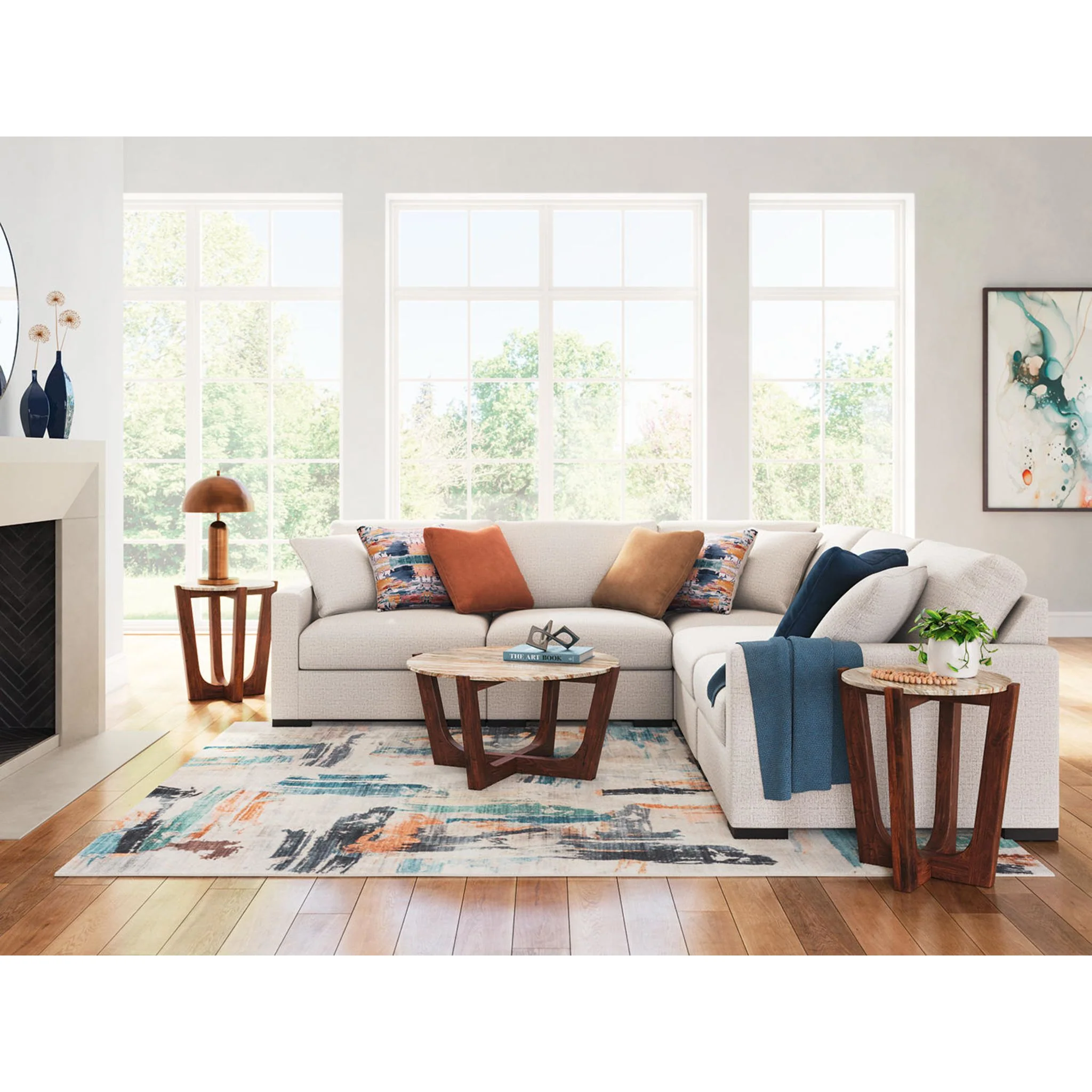 Omaha-Exclusive 5 Piece Modular Sectional - Image 2